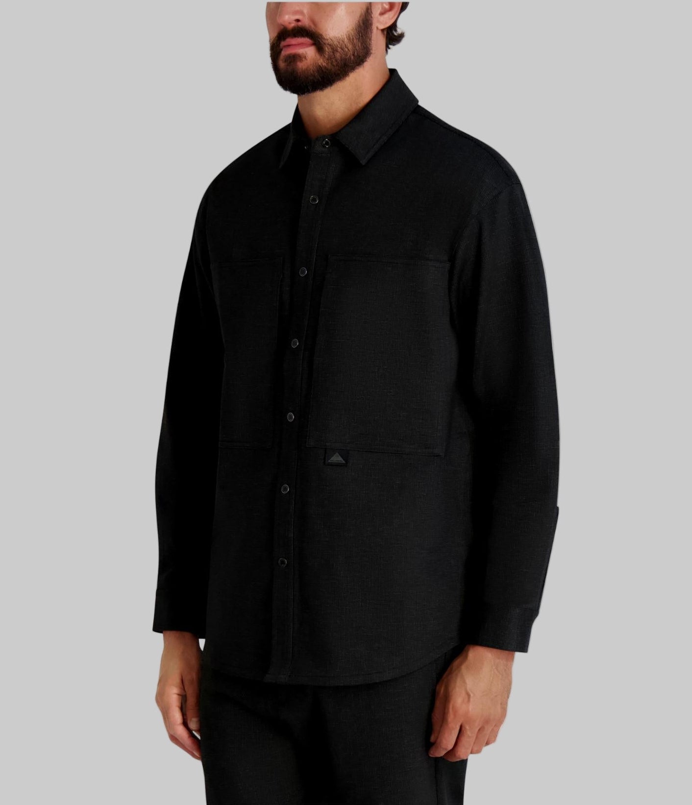 HOUNDSTOOTH UTILITY SHIRT JACKET VIEW 3 | Holiday Sale HOUNDSTOOTH UTILITY SHIRT JACKET VIEW 3 | Holiday Sale