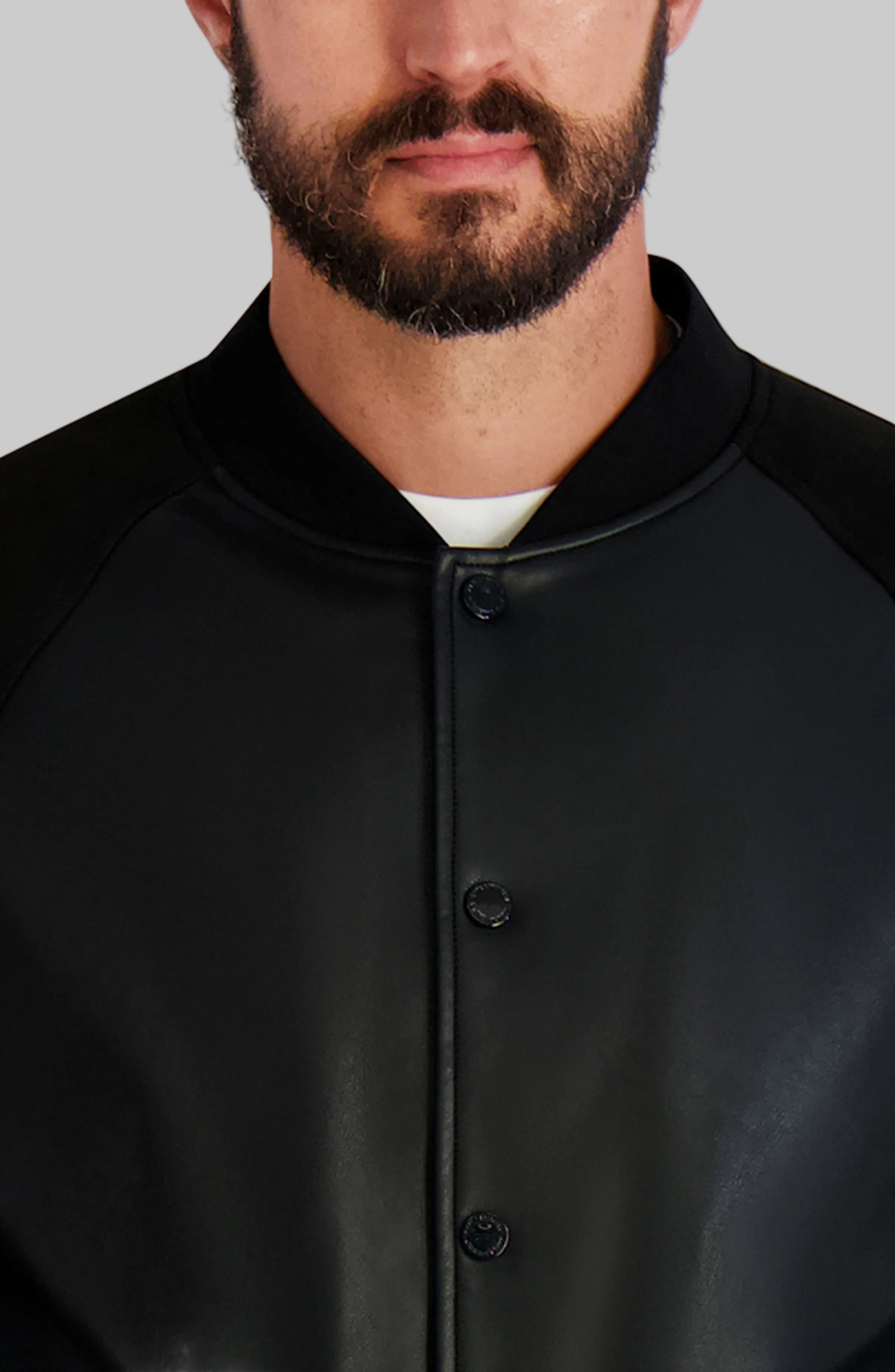 RAGLAN BOMBER WITH SNAP BUTTONS VIEW 4 RAGLAN BOMBER WITH SNAP BUTTONS VIEW 4