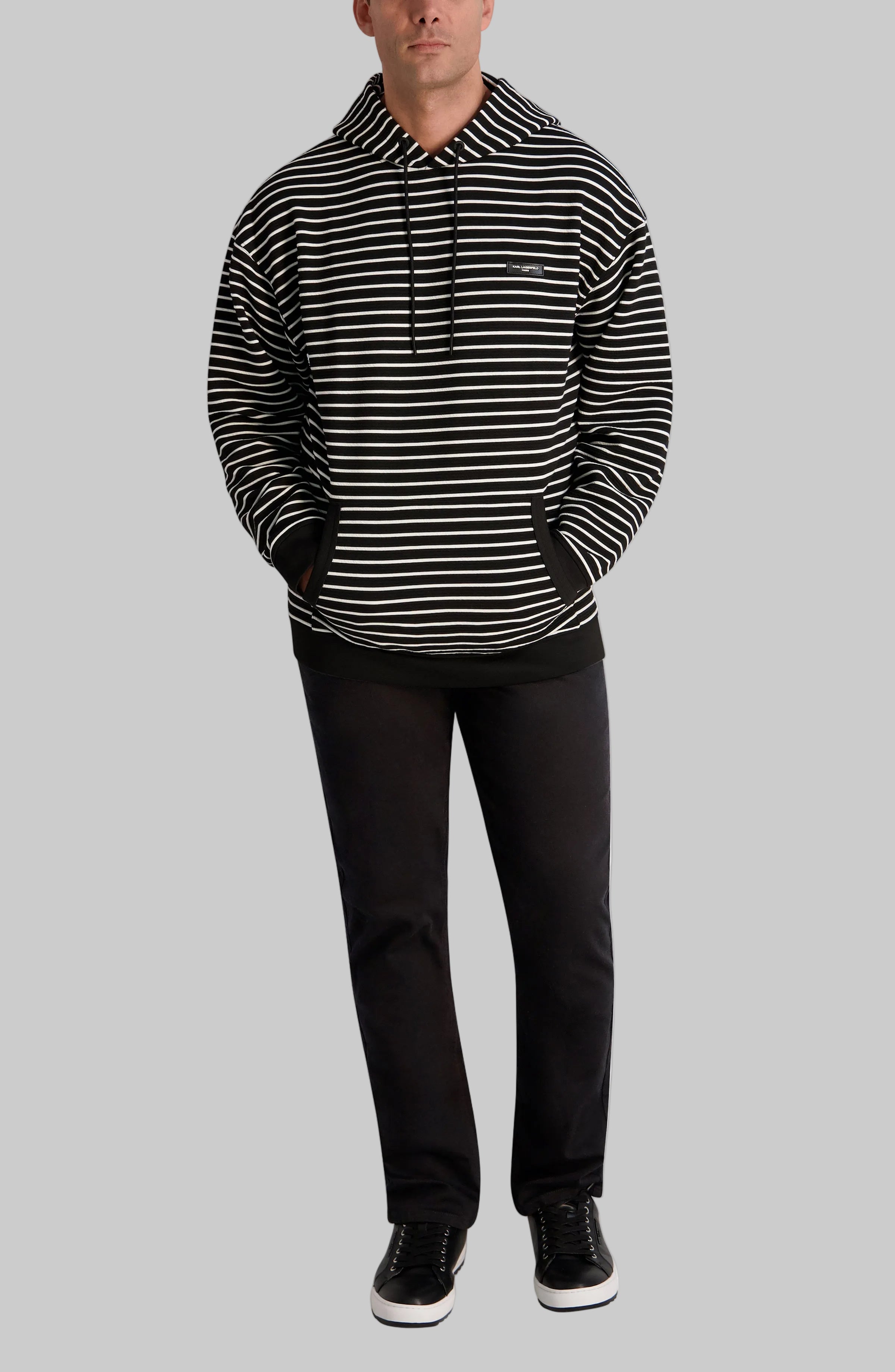 TEXTURED STRIPED HOODIE VIEW 5 | Men's Clothing TEXTURED STRIPED HOODIE VIEW 5 | Men's Clothing