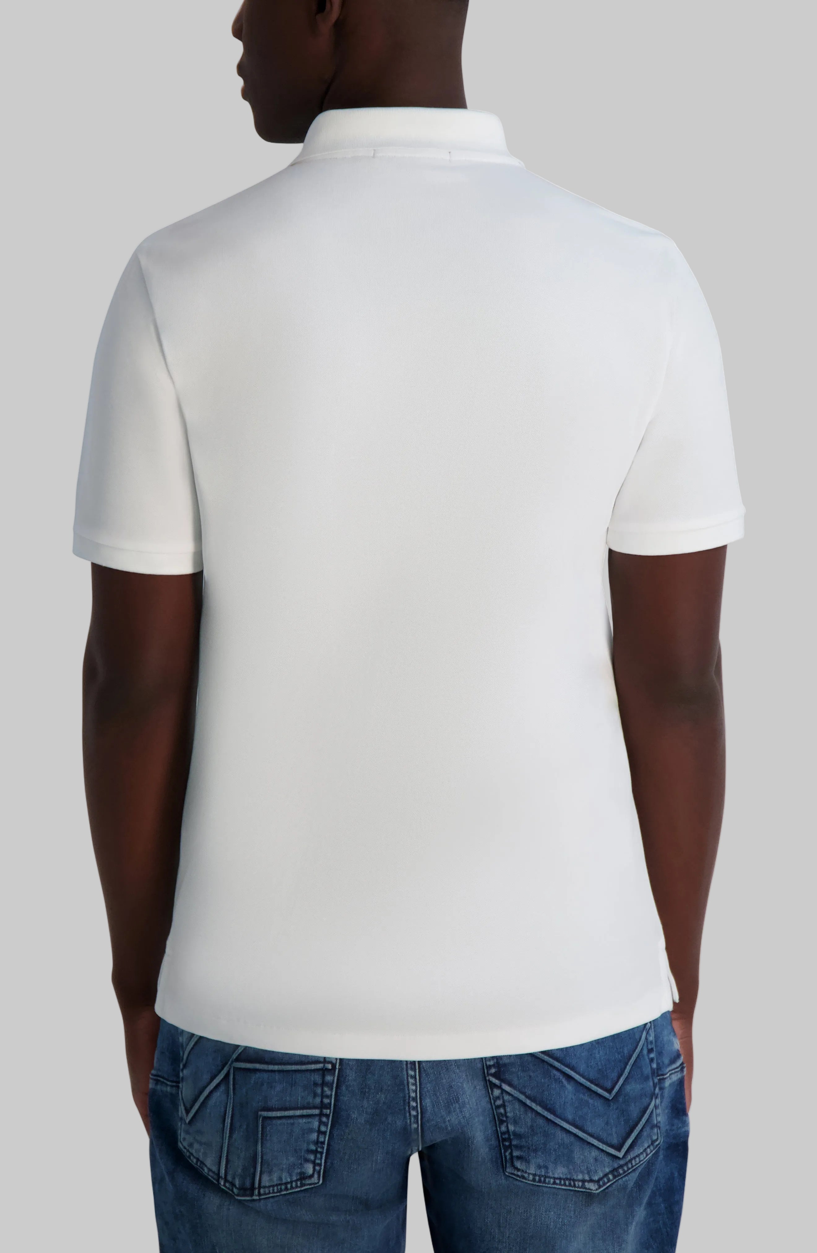 PIQUE JOHNNY POLO WITH KARL HEAD PATCH View 2 | Men's Clothing PIQUE JOHNNY POLO WITH KARL HEAD PATCH View 2 | Men's Clothing