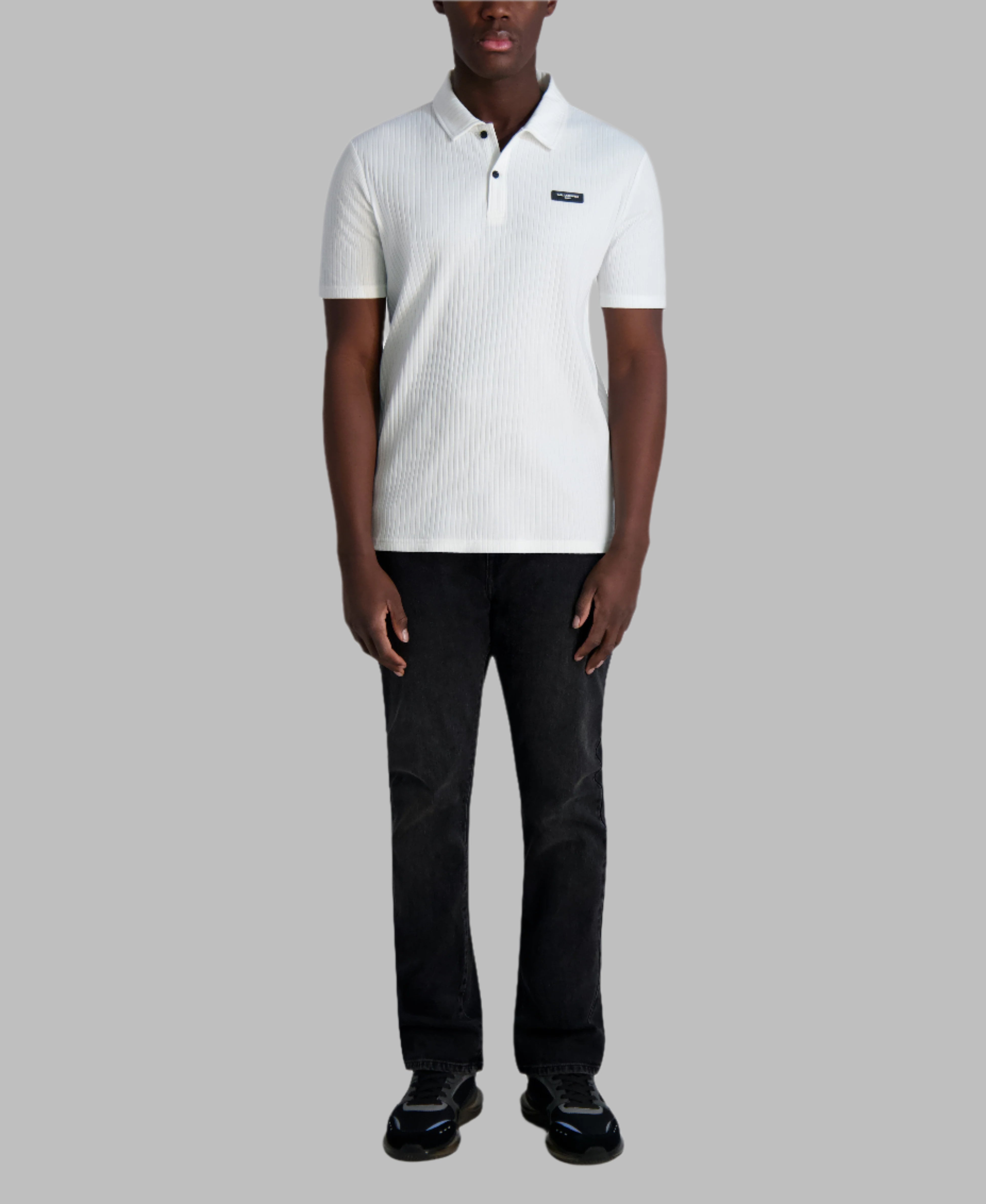RIBBED DROP NEEDLE POLO SHIRT VIEW 4 | Men's Tees & Polos RIBBED DROP NEEDLE POLO SHIRT VIEW 4 | Men's Tees & Polos