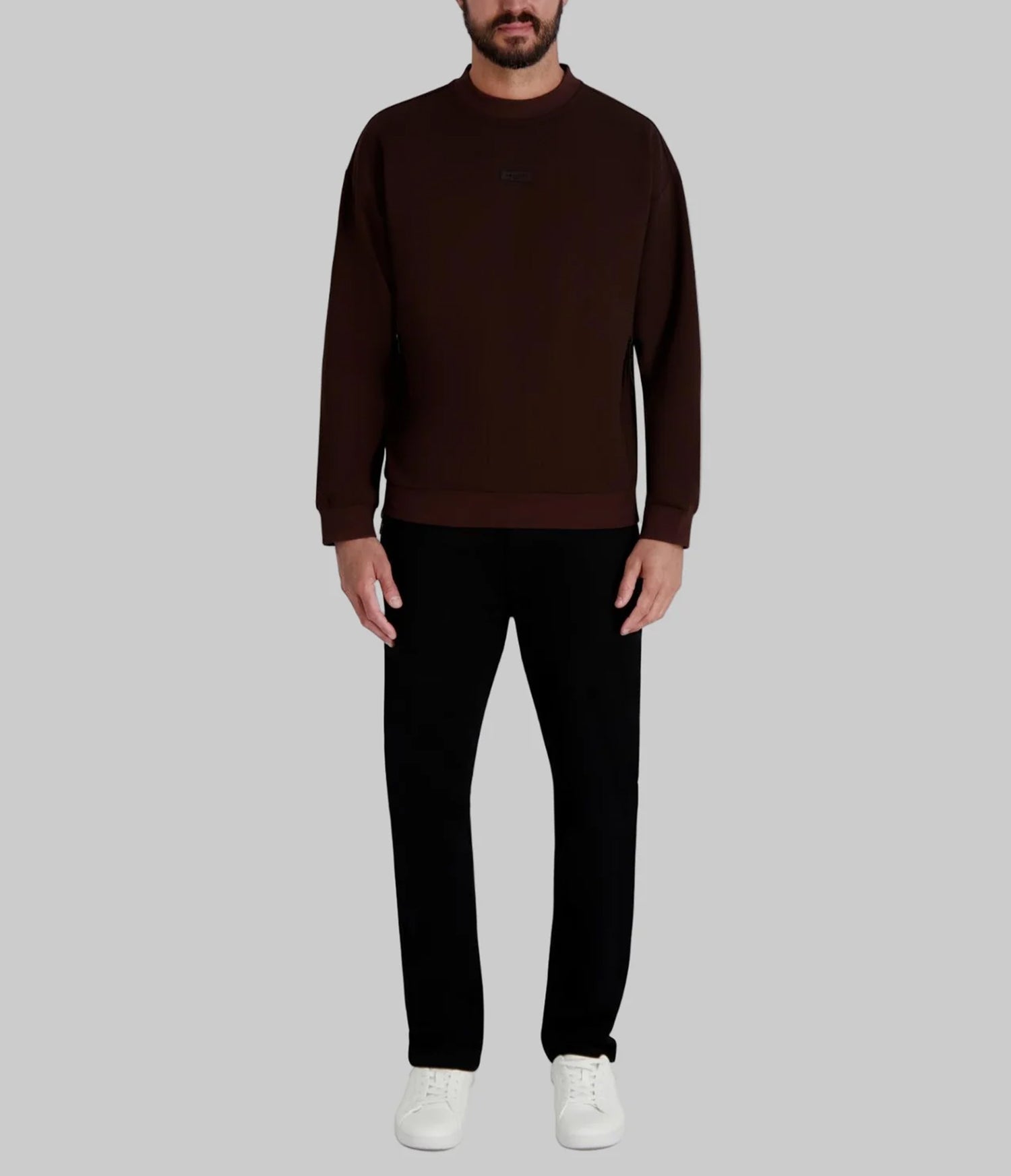 CREW NECK SWEATSHIRT WITH PATCH LOGO View 2 | Men's Clothing CREW NECK SWEATSHIRT WITH PATCH LOGO View 2 | Men's Clothing