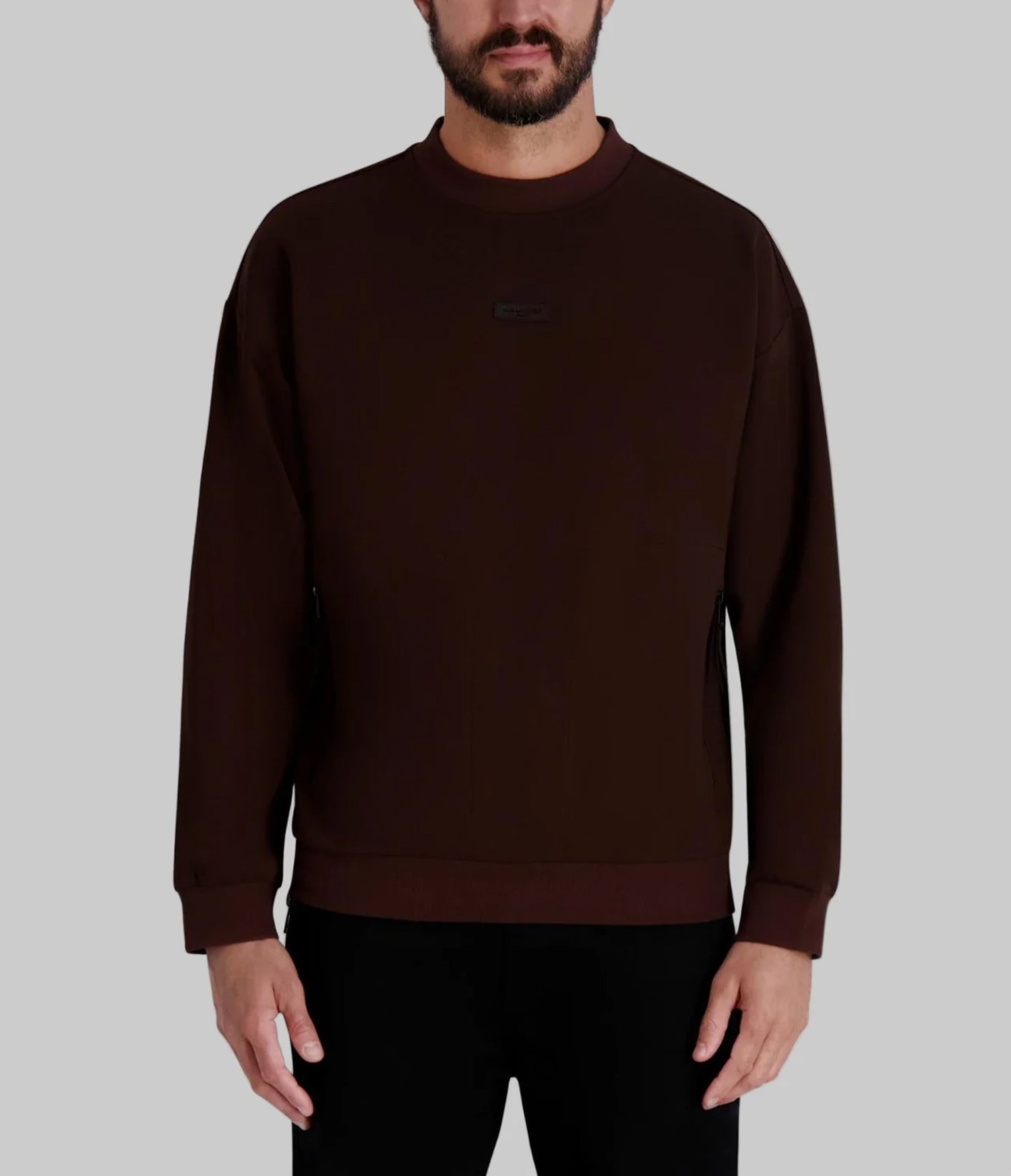 CREW NECK SWEATSHIRT WITH PATCH LOGO View 1 | Men's Clothing CREW NECK SWEATSHIRT WITH PATCH LOGO View 1 | Men's Clothing