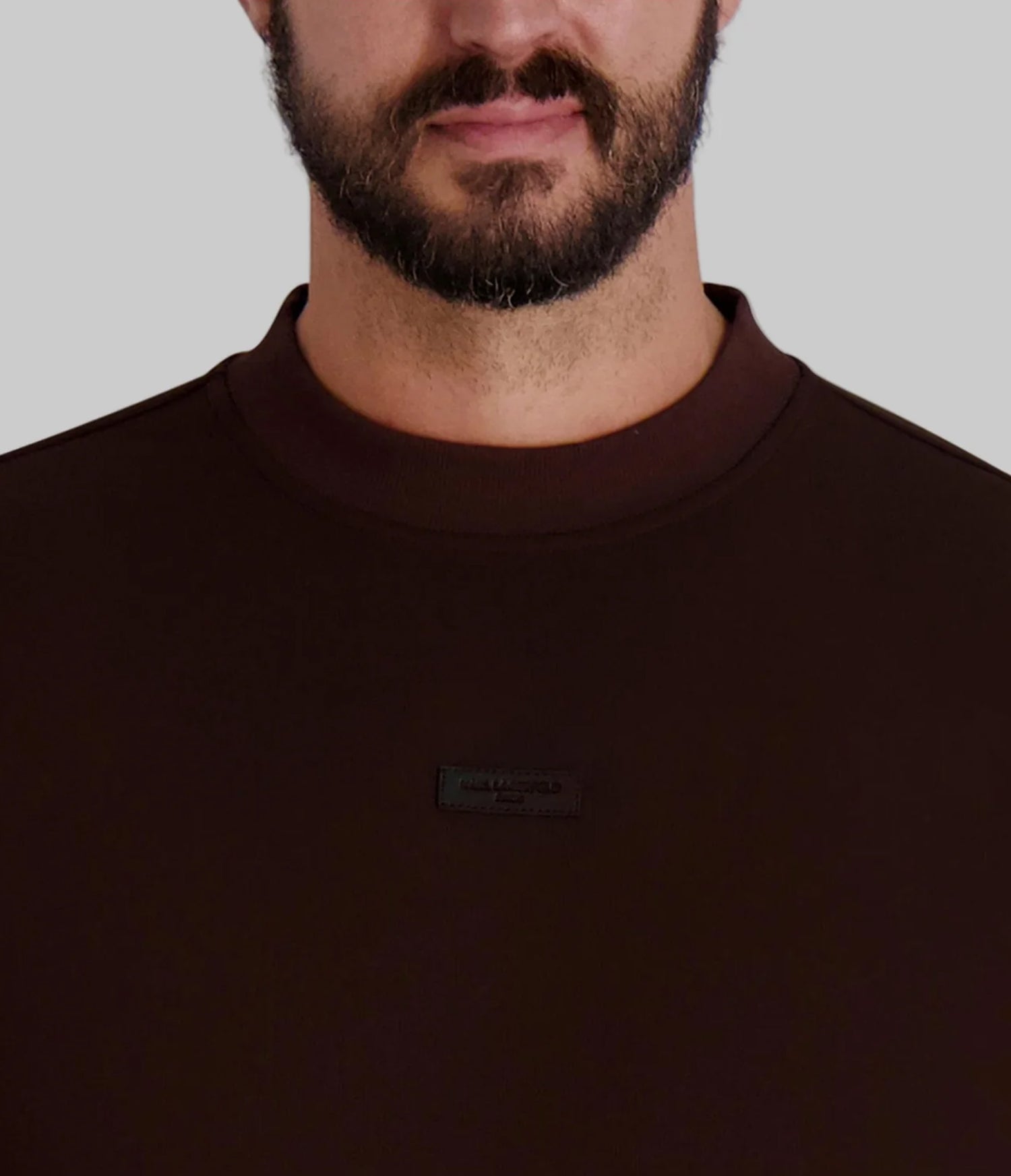 CREW NECK SWEATSHIRT WITH PATCH LOGO VIEW 5 CREW NECK SWEATSHIRT WITH PATCH LOGO VIEW 5