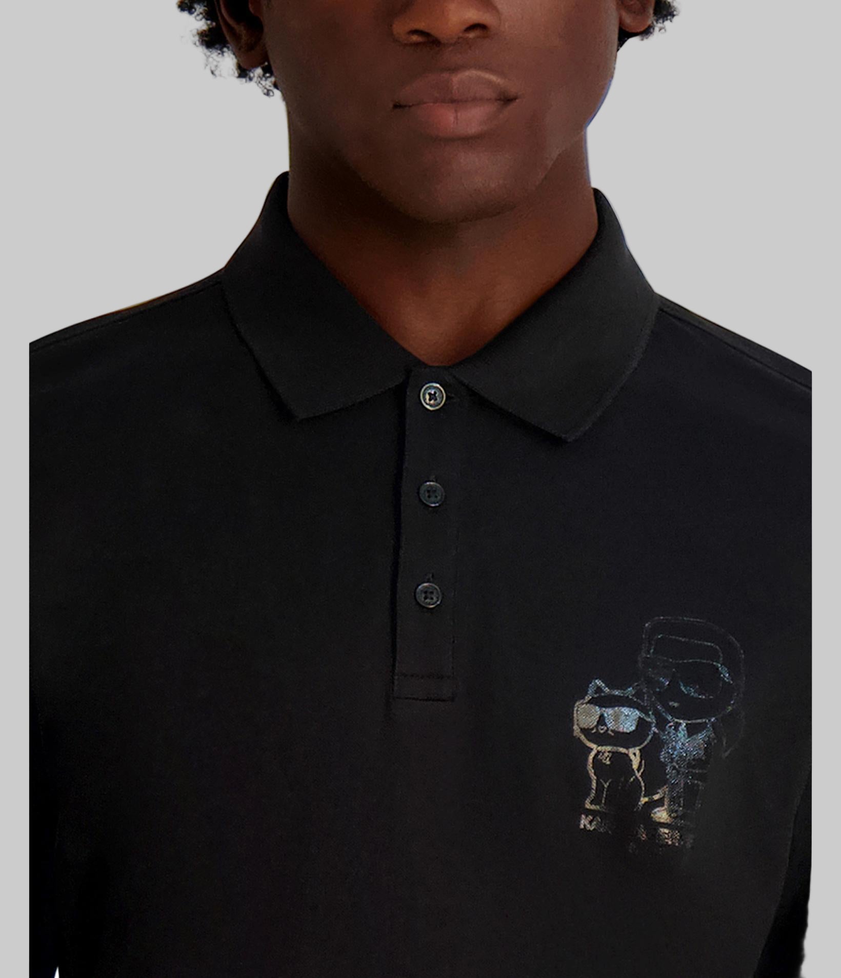 PIQUE POLO WITH PRINTED KARL AND CHOUPETTE VIEW 4 | Men's Tees & Polos PIQUE POLO WITH PRINTED KARL AND CHOUPETTE VIEW 4 | Men's Tees & Polos