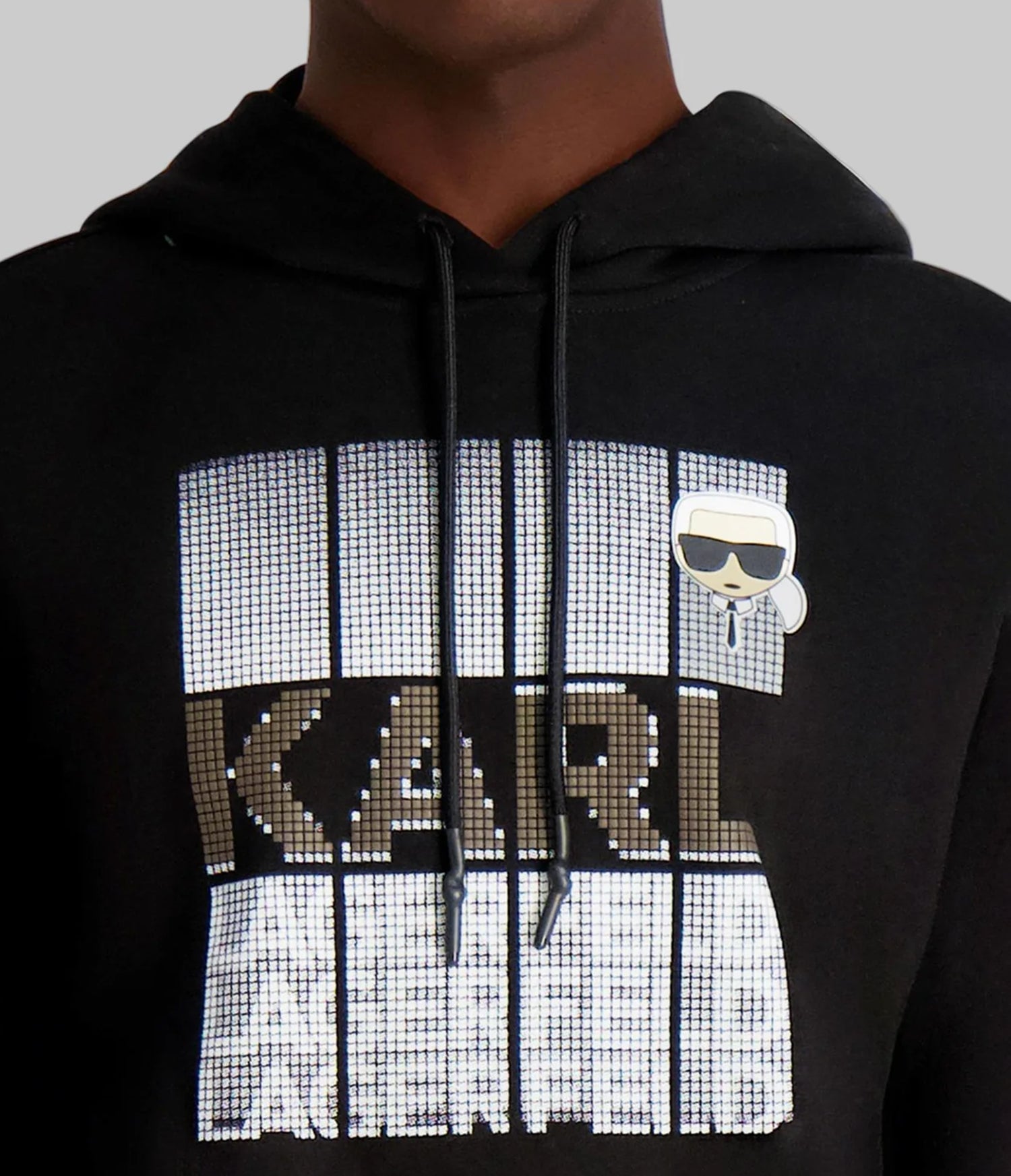 FAUX EMBROIDERED LOGO HOODIE VIEW 5 FAUX EMBROIDERED LOGO HOODIE VIEW 5