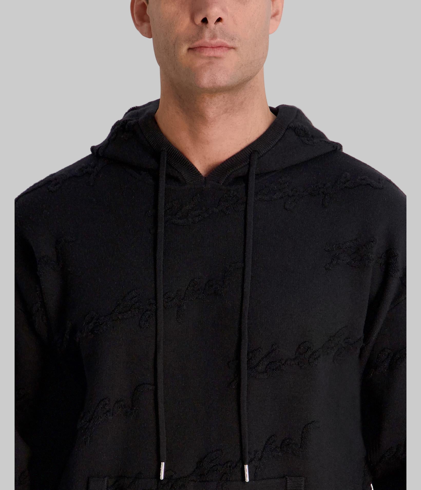 SWEATER HOODIE WITH TONAL CHENILLE SIGNATURE VIEW 5 | Men's Sale SWEATER HOODIE WITH TONAL CHENILLE SIGNATURE VIEW 5 | Men's Sale