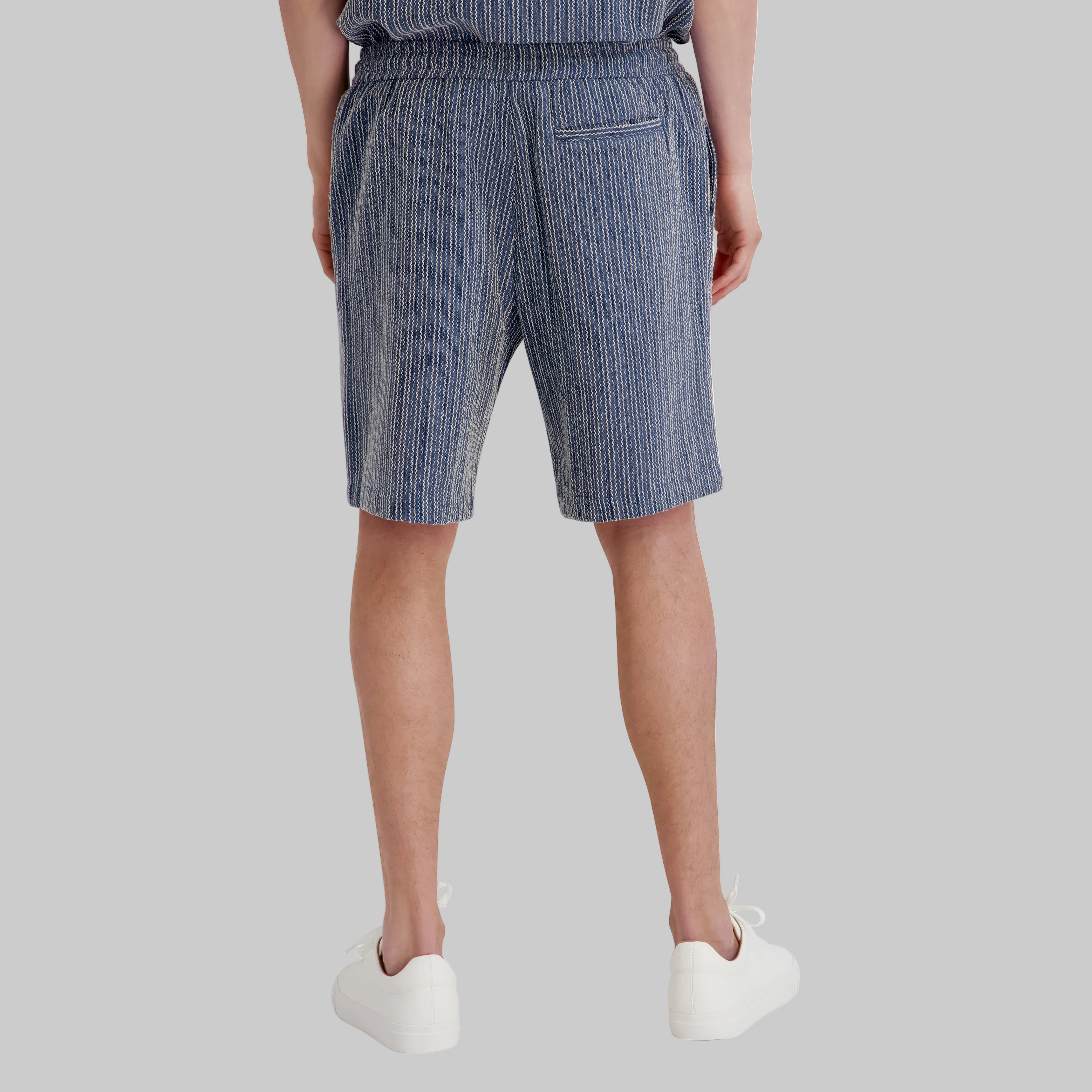 TEXTURE STRIPED DRAWSTRING SHORT View 2 | Men's Matching Sets Shop TEXTURE STRIPED DRAWSTRING SHORT View 2 | Men's Matching Sets Shop