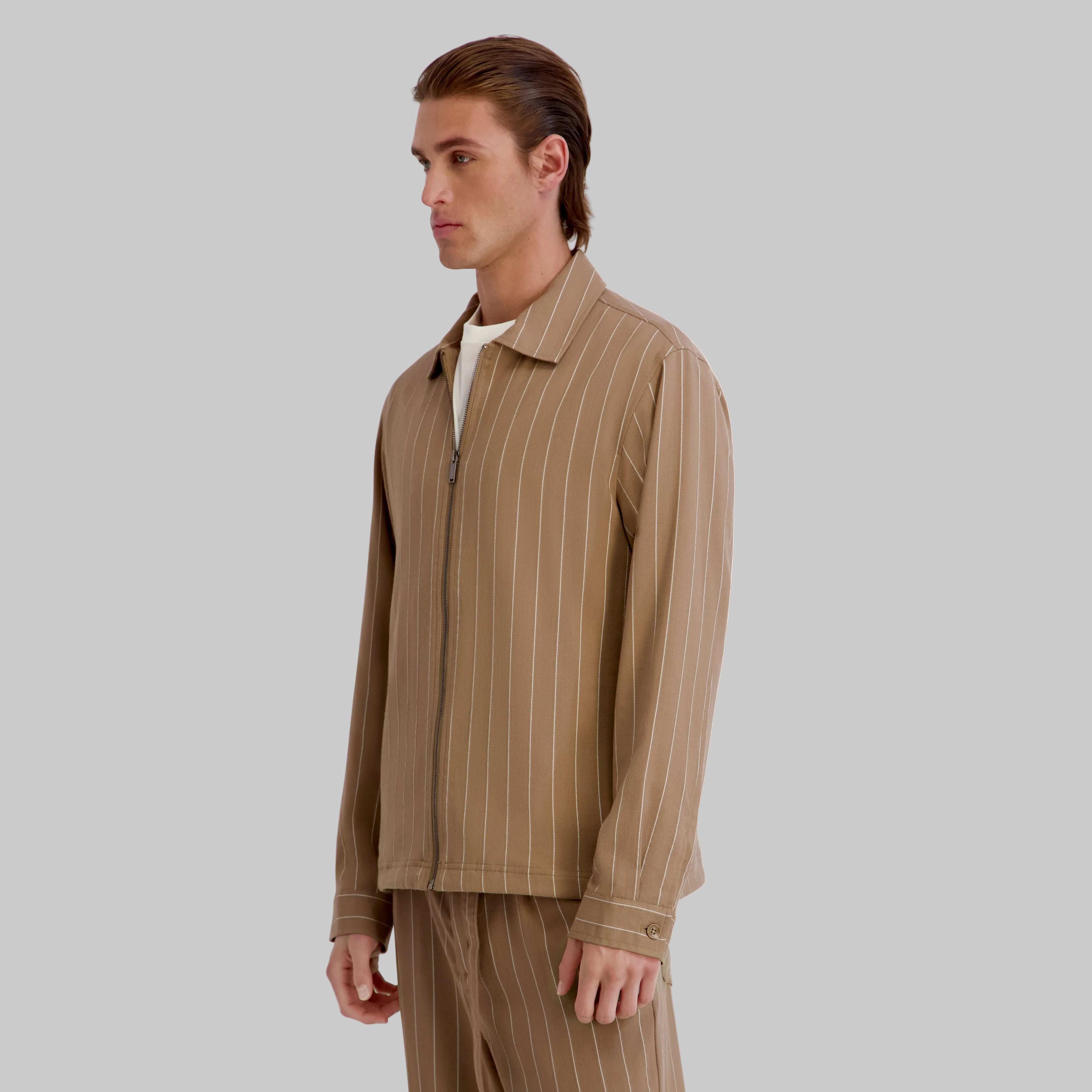 STRIPED SHIRT JACKET VIEW 3 | Men's Clothing STRIPED SHIRT JACKET VIEW 3 | Men's Clothing