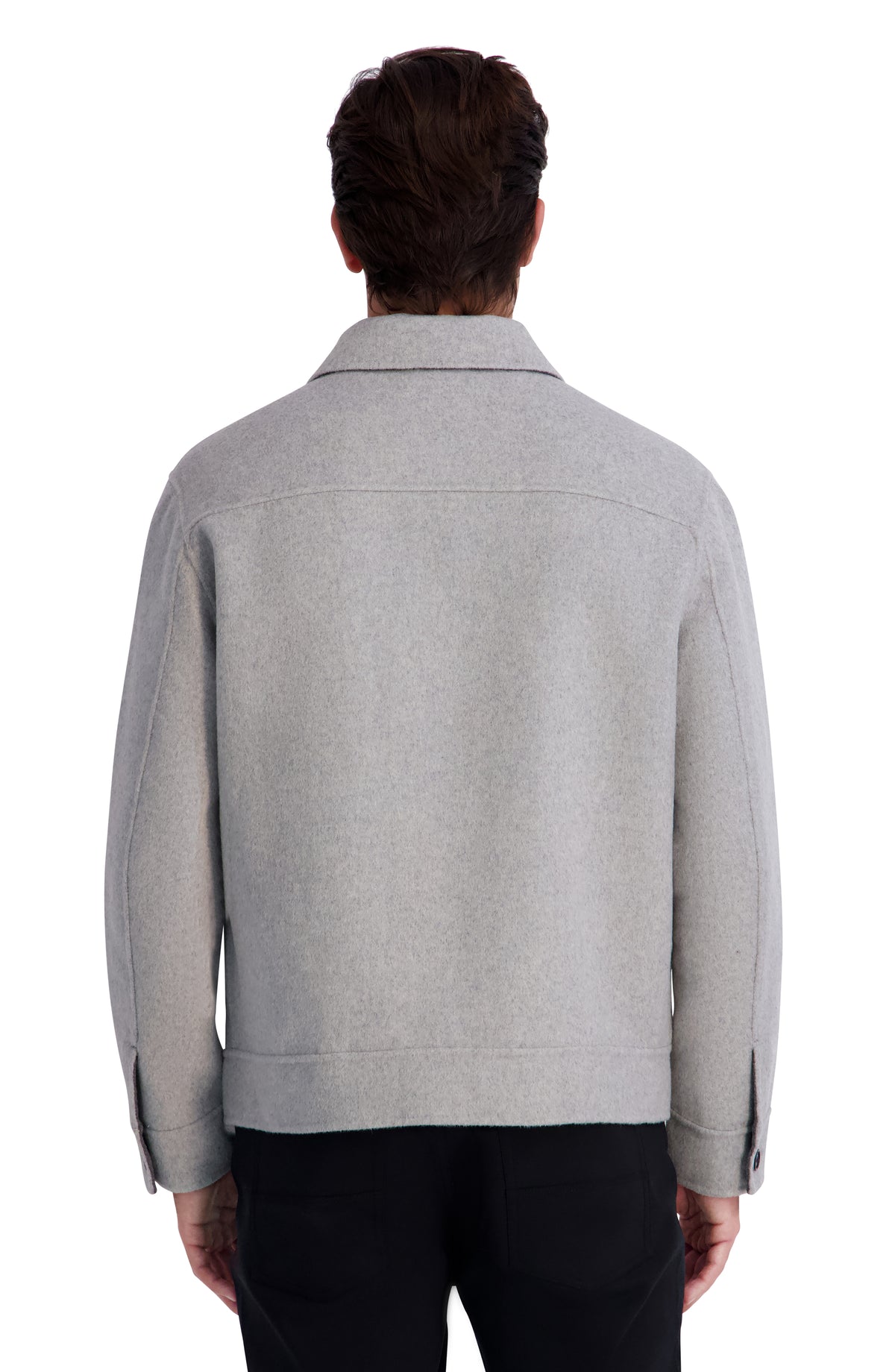 WOOL BLEND SHIRT JACKET VIEW 3 | Men's Clothing WOOL BLEND SHIRT JACKET VIEW 3 | Men's Clothing