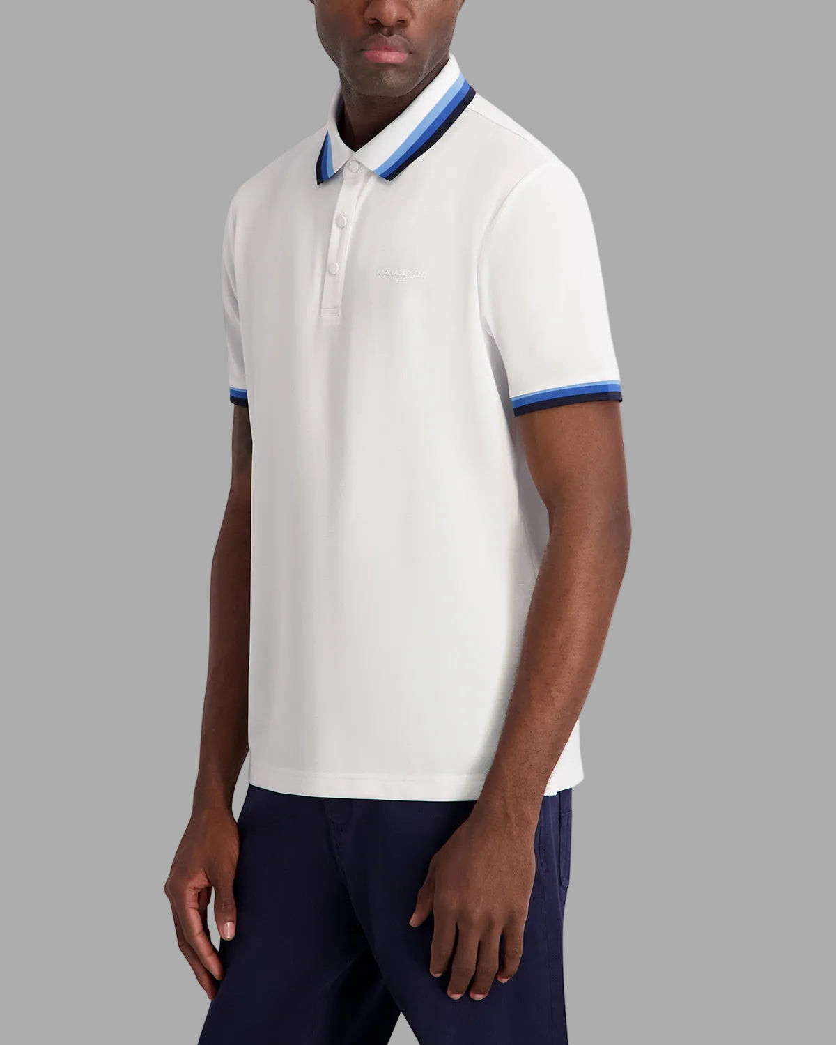 PERFORMANCE POLO WITH OMBRE COLLAR VIEW 3 | Men's Clothing PERFORMANCE POLO WITH OMBRE COLLAR VIEW 3 | Men's Clothing