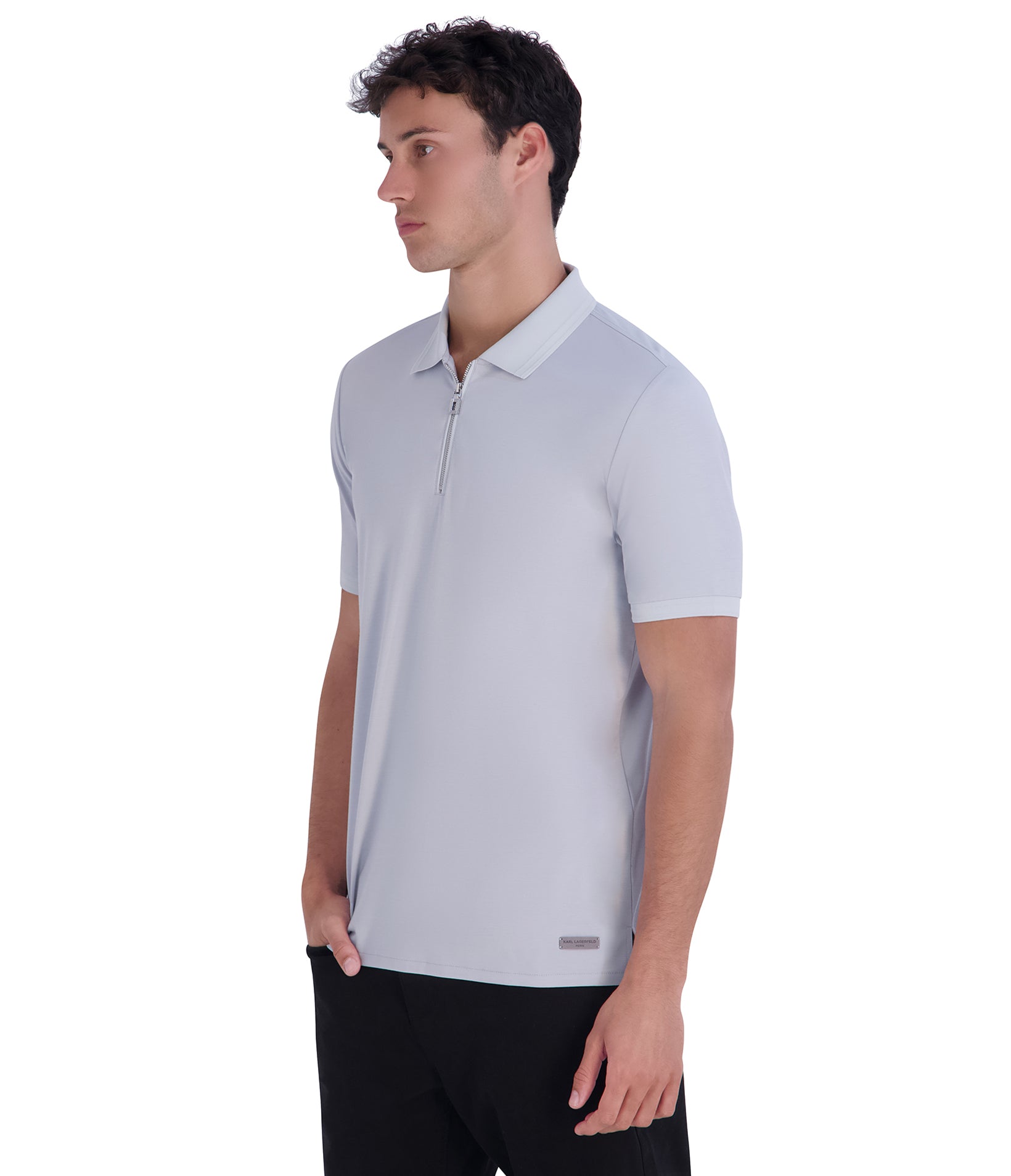 QUARTER ZIP UP PONTE POLO VIEW 3 QUARTER ZIP UP PONTE POLO VIEW 3