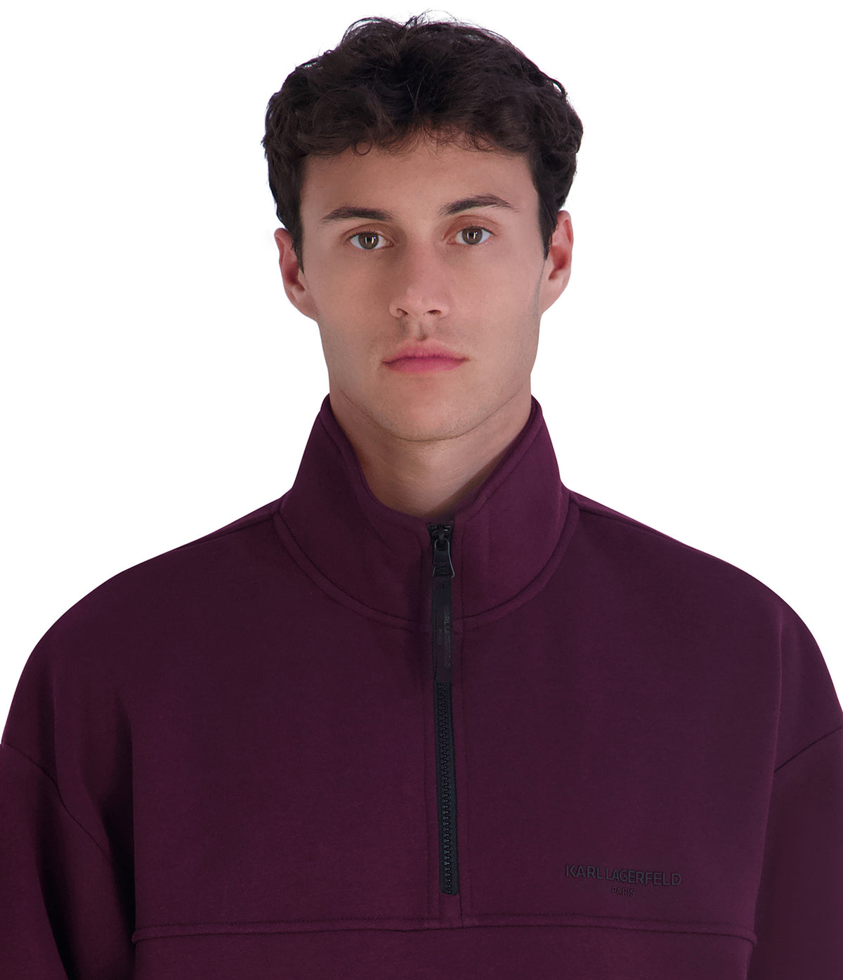 FLEECE LOGO 1/4-ZIP SWEATER VIEW 5 FLEECE LOGO 1/4-ZIP SWEATER VIEW 5