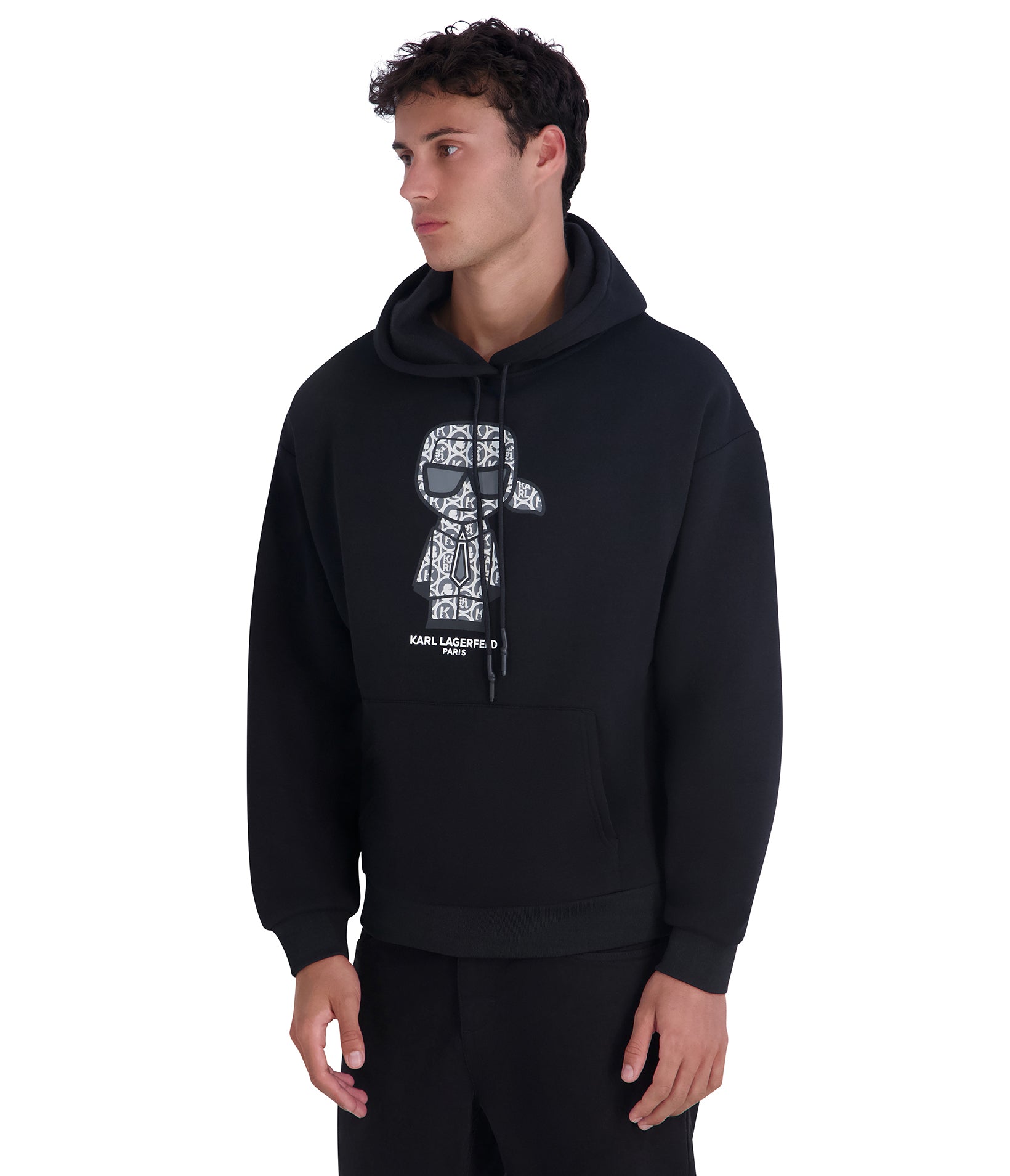 LARGE KARL ICON HOODIE VIEW 3 LARGE KARL ICON HOODIE VIEW 3
