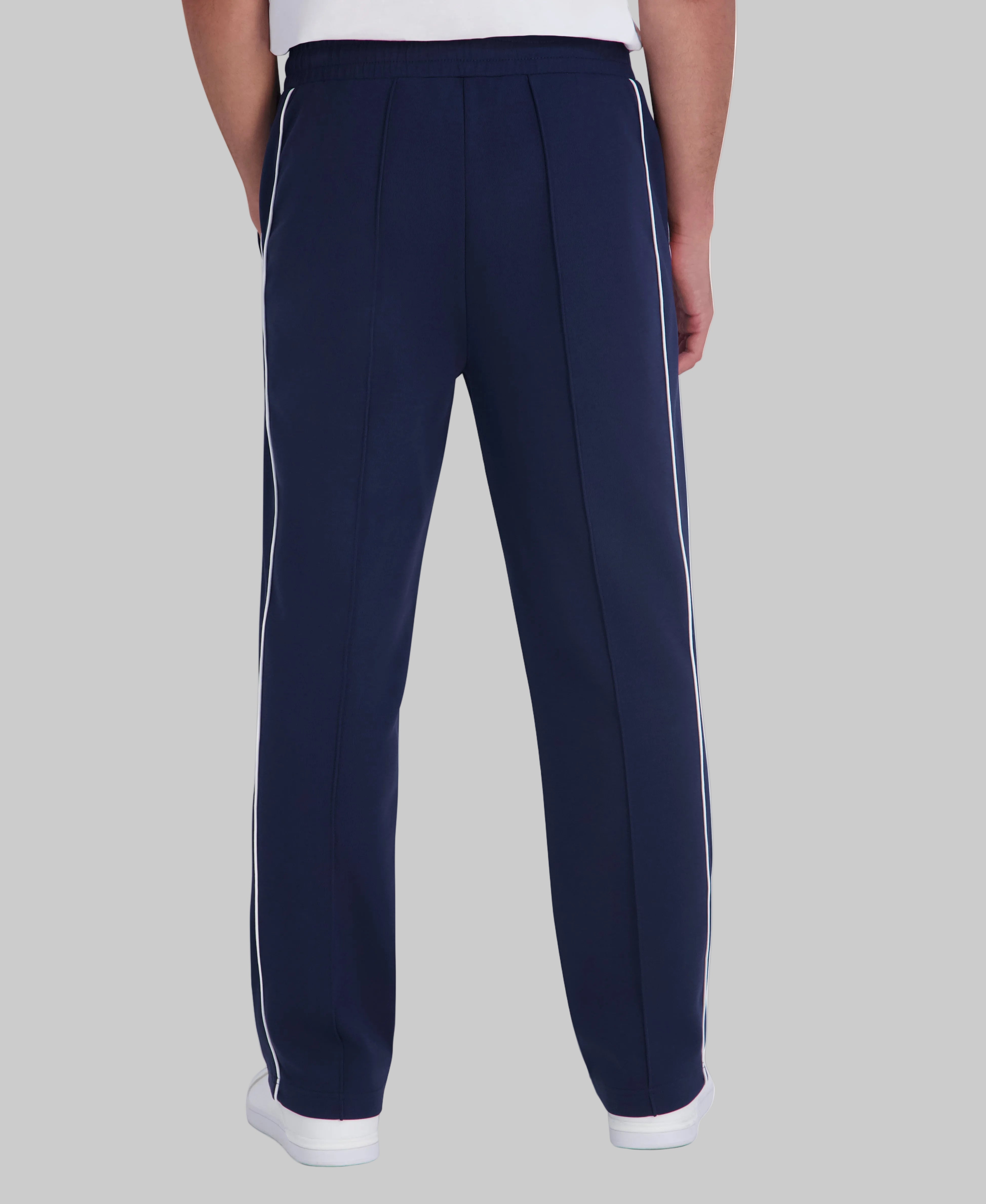 CO-ORD PONTE TRACK PANT PIPING DETAIL VIEW 2 CO-ORD PONTE TRACK PANT PIPING DETAIL VIEW 2