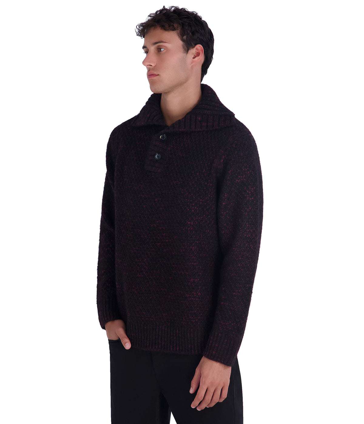 CHUNKY FUNNEL NECK SWEATER VIEW 3 CHUNKY FUNNEL NECK SWEATER VIEW 3