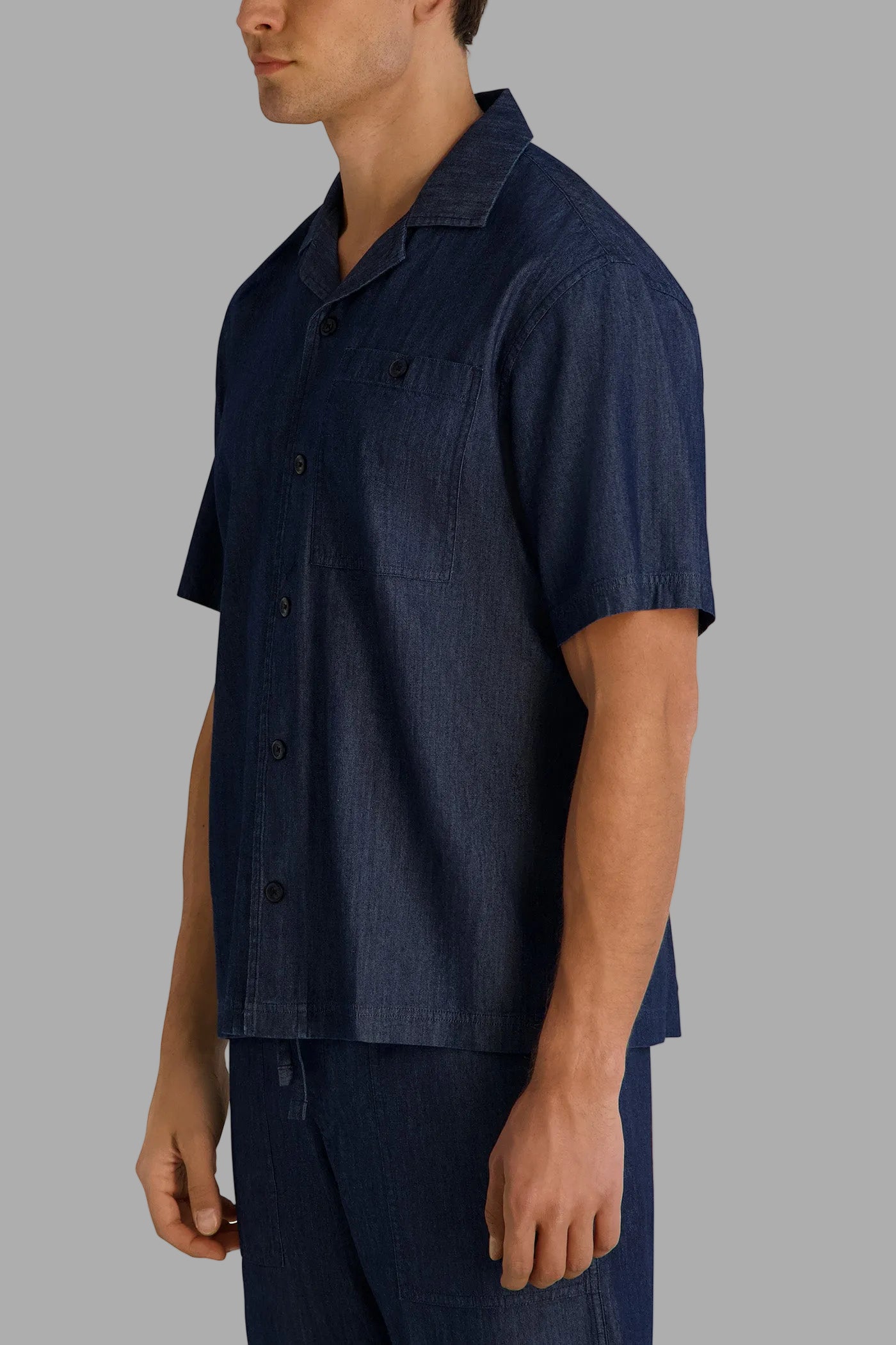 DENIM CAMP COLLAR SHIRT VIEW 4 | Men's Sweaters & Shirts DENIM CAMP COLLAR SHIRT VIEW 4 | Men's Sweaters & Shirts