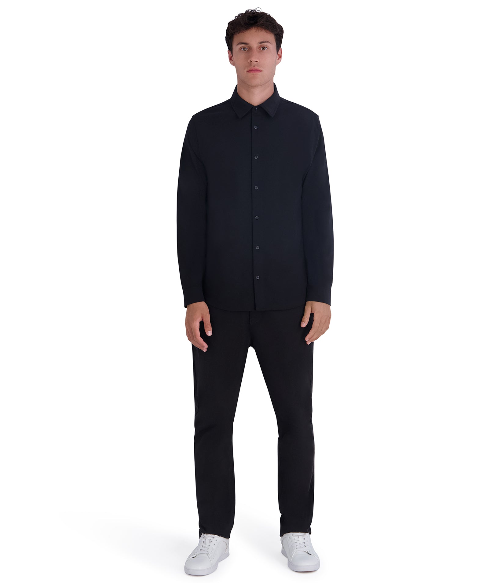 LONG SLEEVE KNIT BUTTON DOWN VIEW 4 LONG SLEEVE KNIT BUTTON DOWN VIEW 4