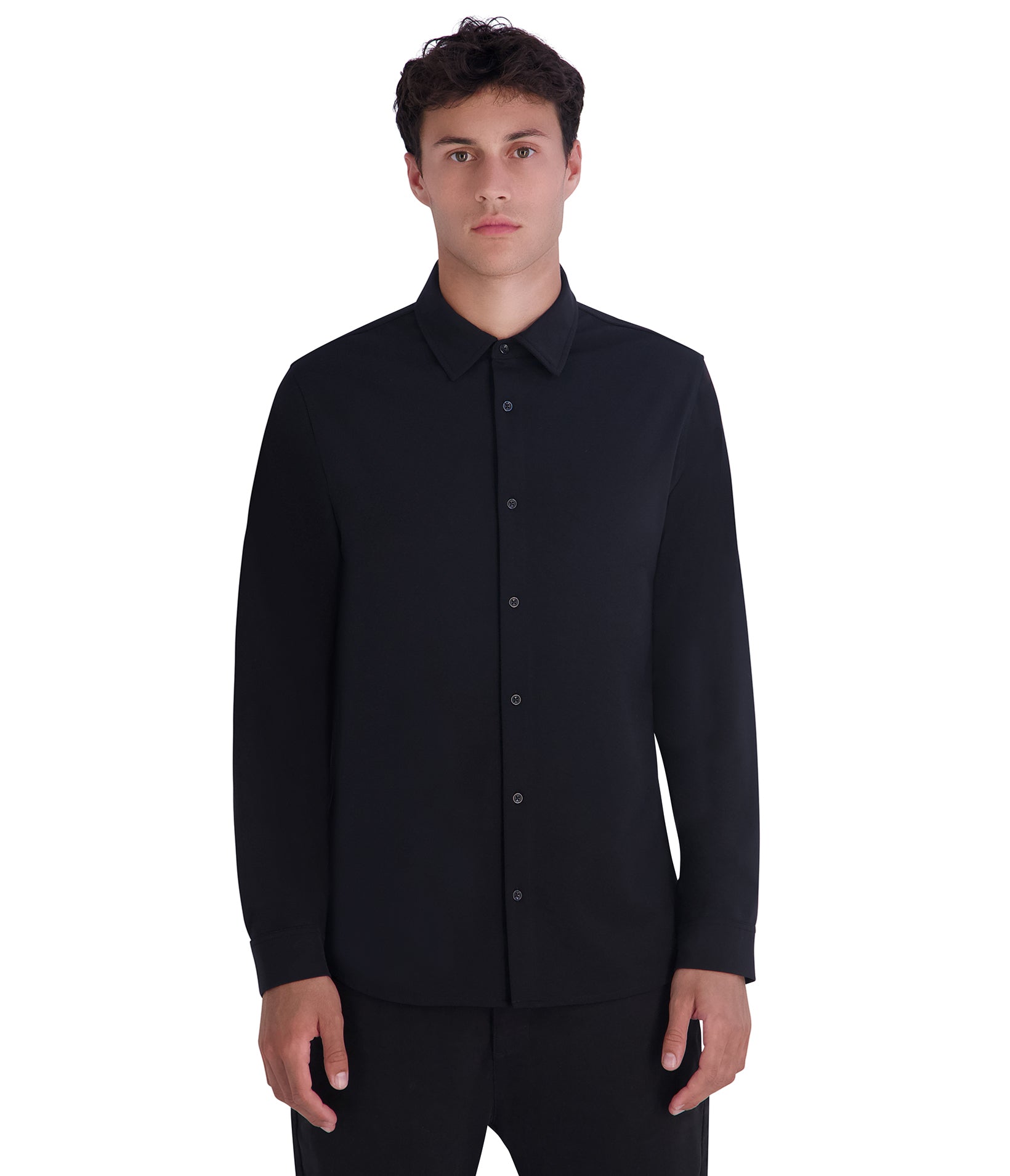 LONG SLEEVE KNIT BUTTON DOWN VIEW 1 LONG SLEEVE KNIT BUTTON DOWN VIEW 1