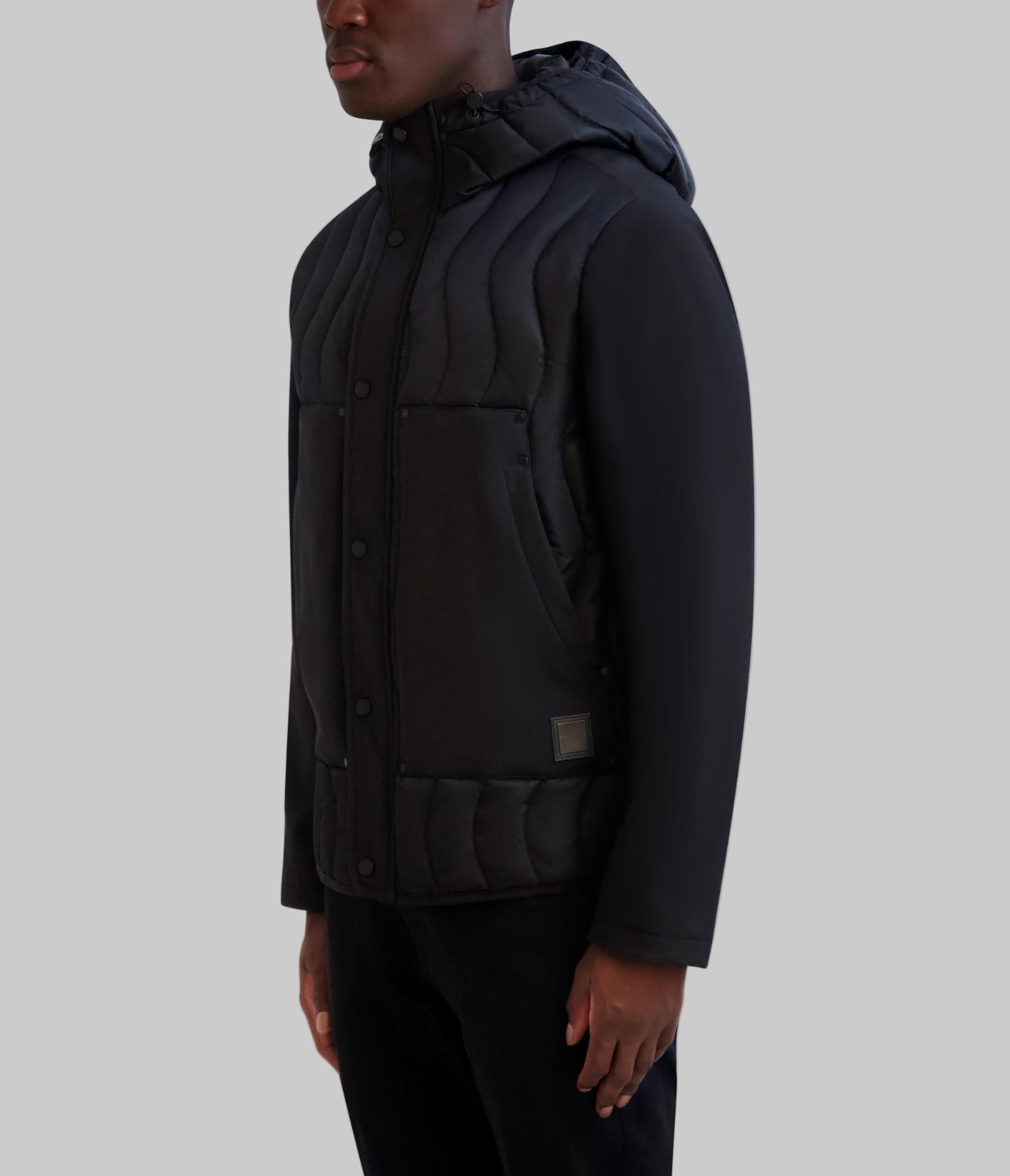 QUILTED HOODED JACKET VIEW 3 QUILTED HOODED JACKET VIEW 3