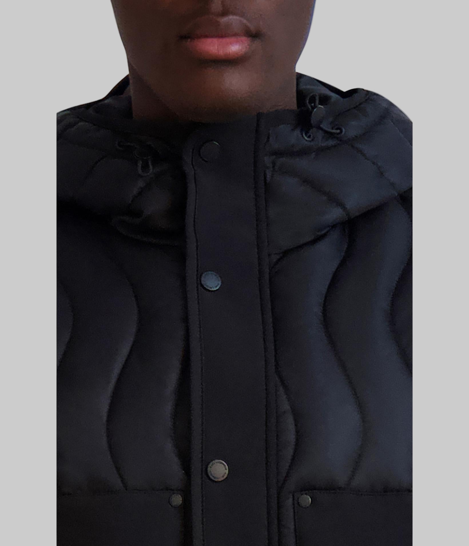 QUILTED HOODED JACKET VIEW 6 QUILTED HOODED JACKET VIEW 6