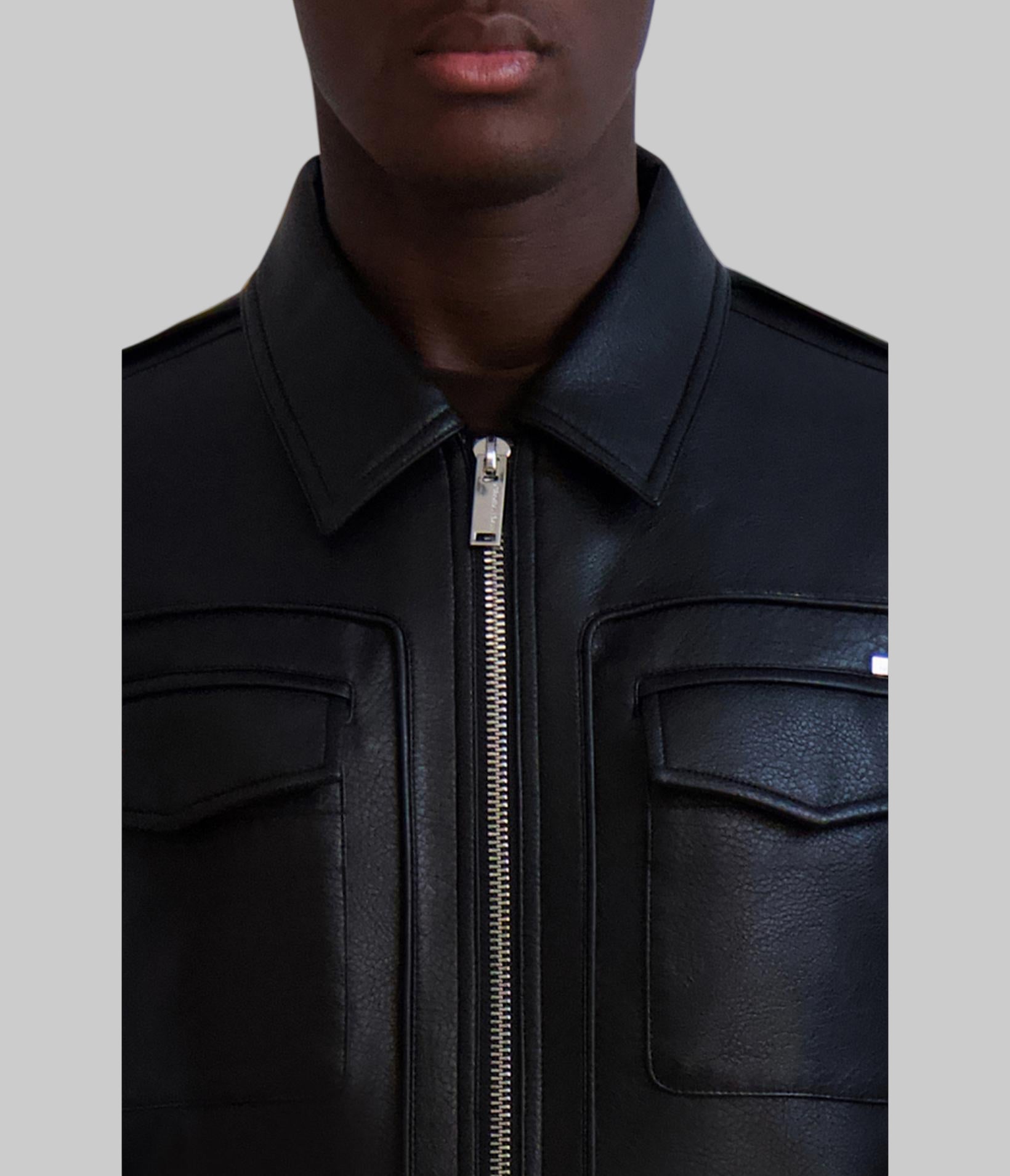 COLLARED LEATHER JACKET VIEW 5 | Men's Sale COLLARED LEATHER JACKET VIEW 5 | Men's Sale