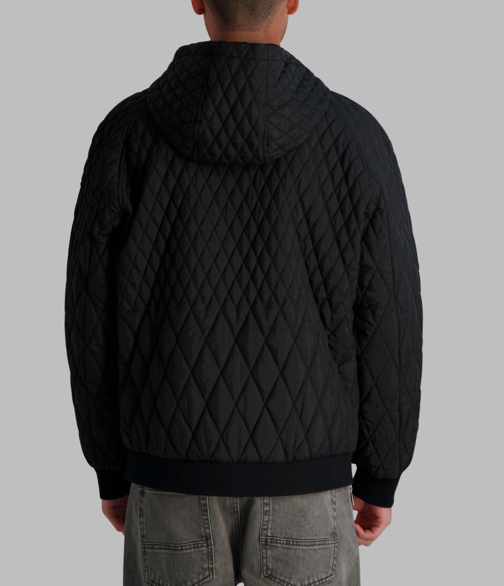 HOODED QUILTED BOMBER JACKET View 2 | Products HOODED QUILTED BOMBER JACKET View 2 | Products