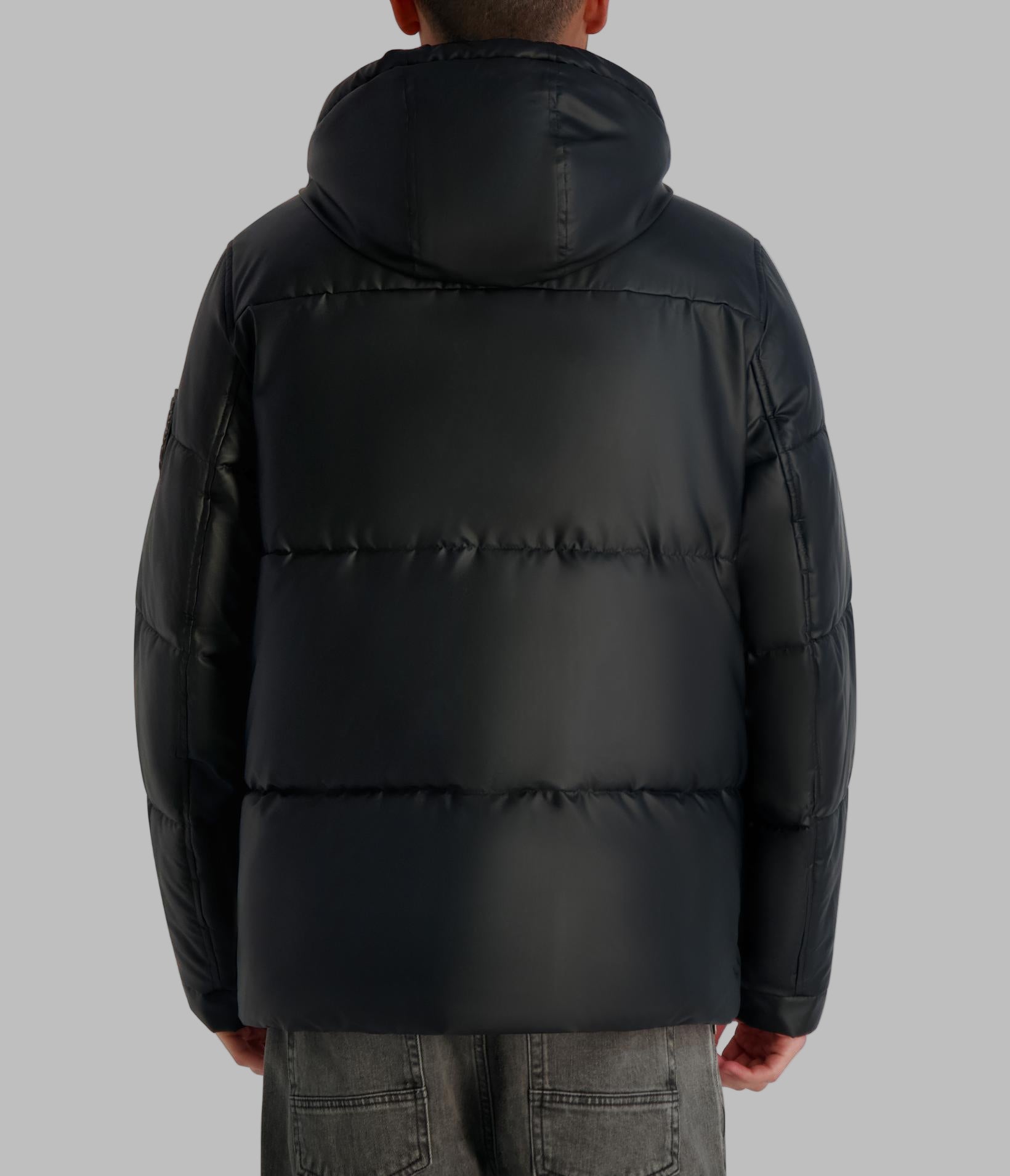 MID WEIGHT HOODED PUFFER WITH POCKETS View 2 | Men's Sale MID WEIGHT HOODED PUFFER WITH POCKETS View 2 | Men's Sale