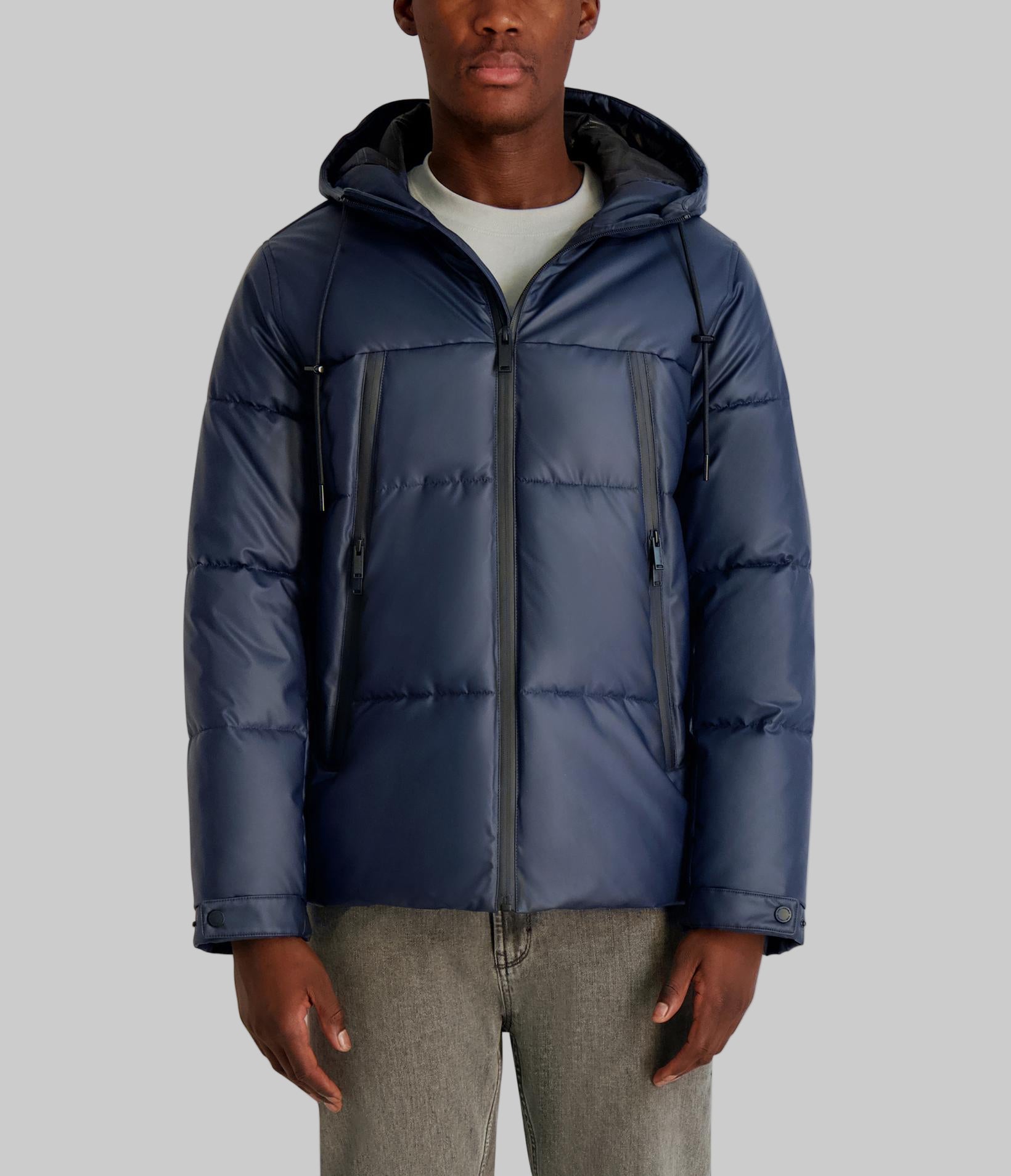 MID WEIGHT HOODED PUFFER WITH POCKETS View 1 | Men's Sale MID WEIGHT HOODED PUFFER WITH POCKETS View 1 | Men's Sale
