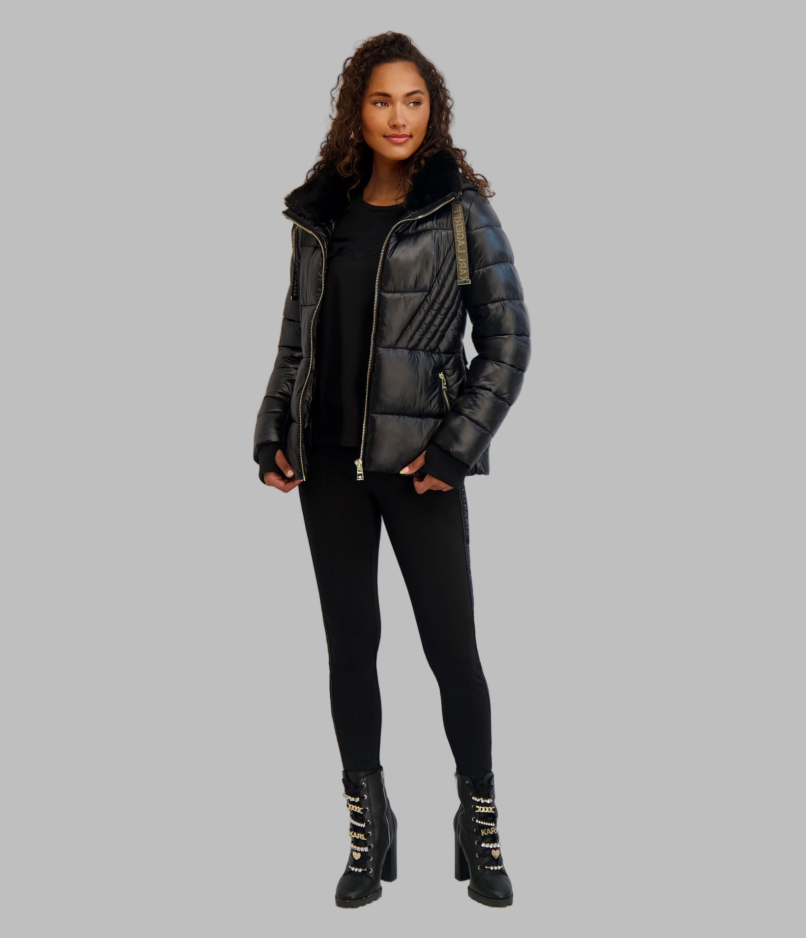 SHORT BELTED PUFFER JACKET VIEW 6 | Women's Clothing SHORT BELTED PUFFER JACKET VIEW 6 | Women's Clothing