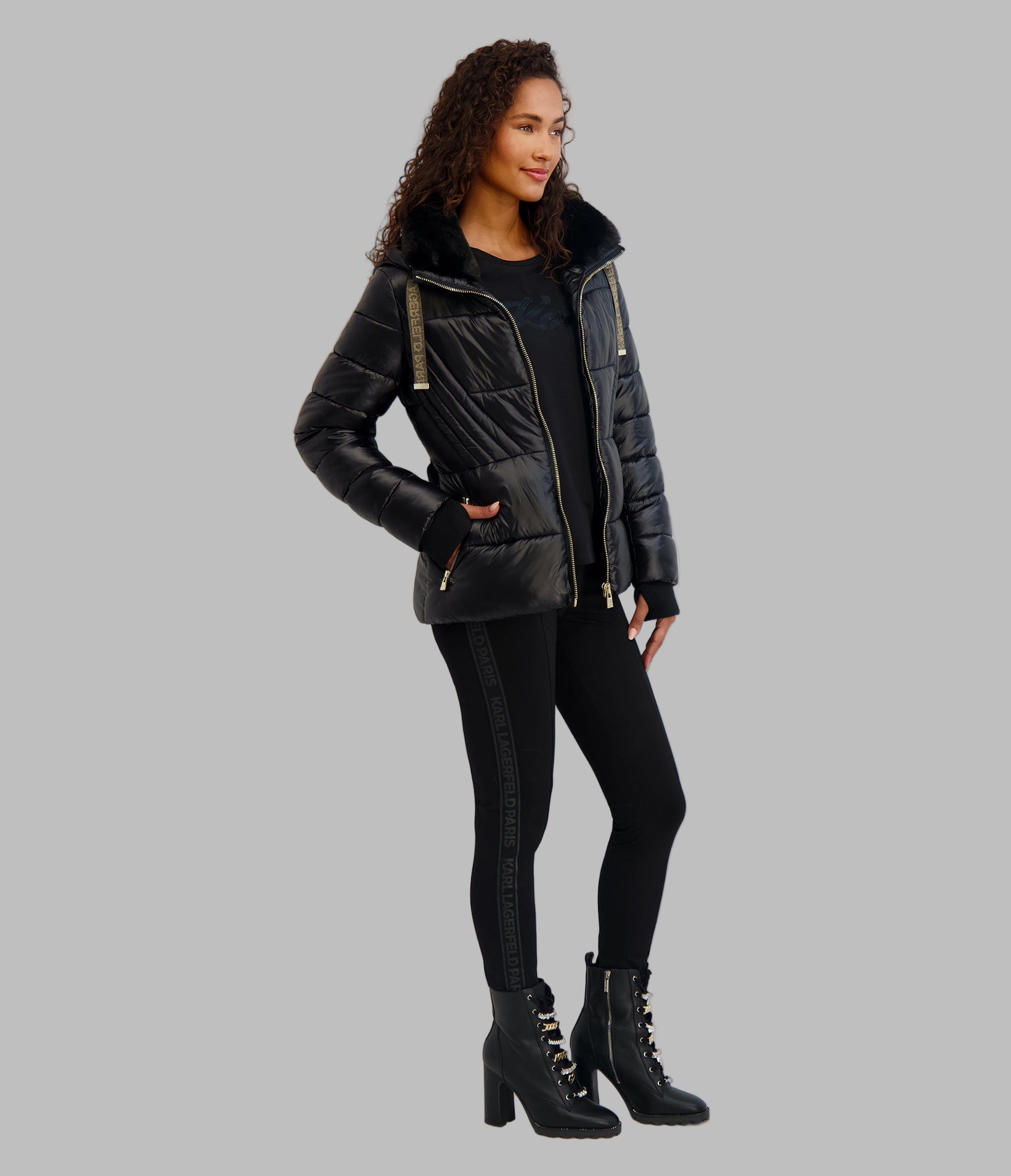 SHORT BELTED PUFFER JACKET VIEW 4 | Women's Clothing SHORT BELTED PUFFER JACKET VIEW 4 | Women's Clothing