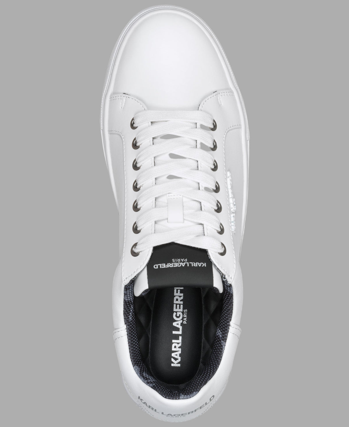 Karl Lagerfeld Paris Sneakers 9.5 M White Leather LF1S1106 Golf Activewear Amazon.com | KARL LAGERFELD Paris Men main image 3