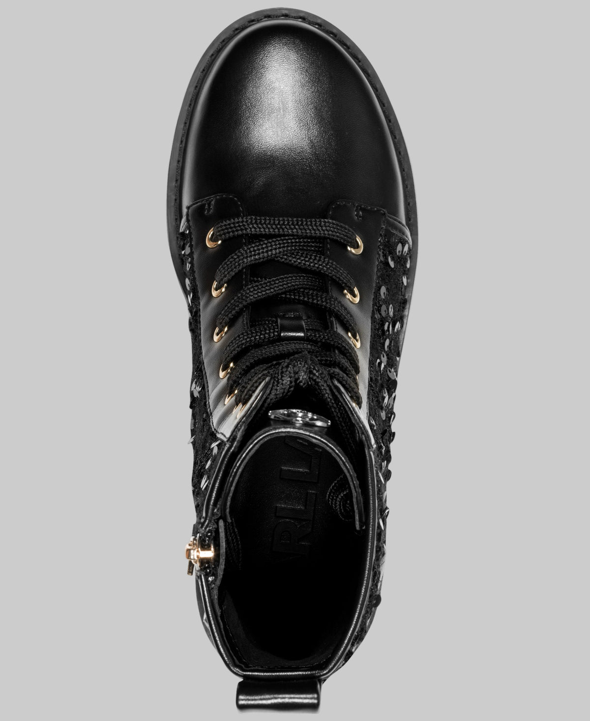 Karl Lagerfeld Black Brogue Lace-Up Boots Karl Lagerfeld Paris Men main image 2