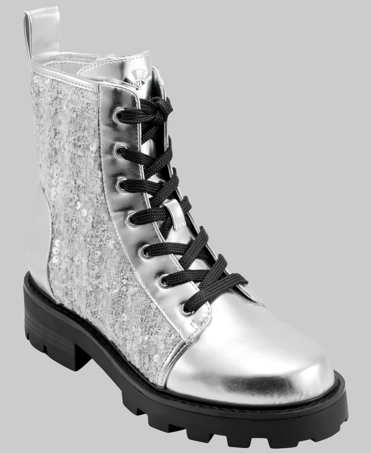 Karl Lagerfeld Combat Boots Size 10 Pebble Grain Leather Miles boots | Black | Men | KARL LAGERFELD main image 2