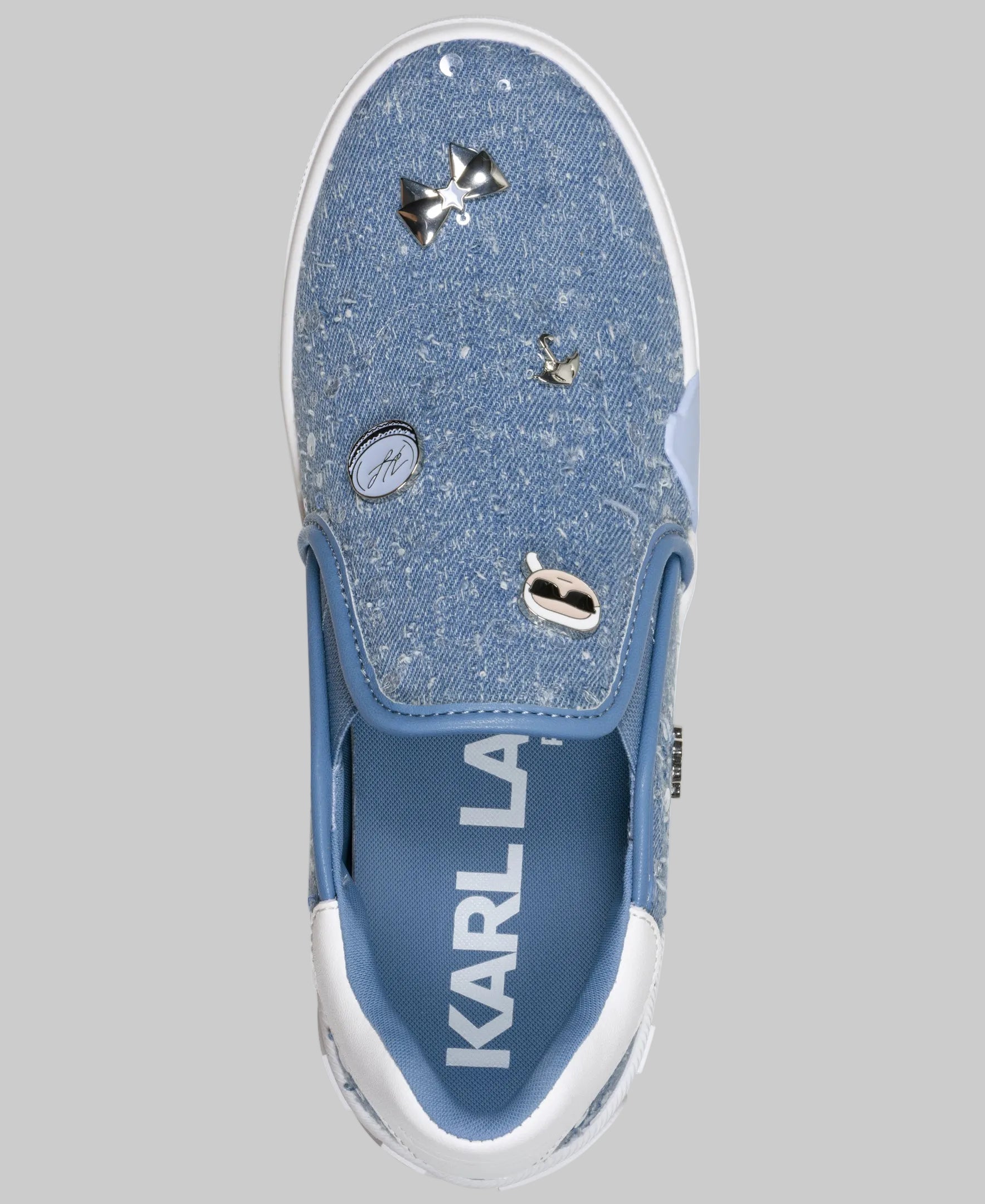 MAUDE DENIM SLIP ON WITH SHIMMER VIEW 4 MAUDE DENIM SLIP ON WITH SHIMMER VIEW 4