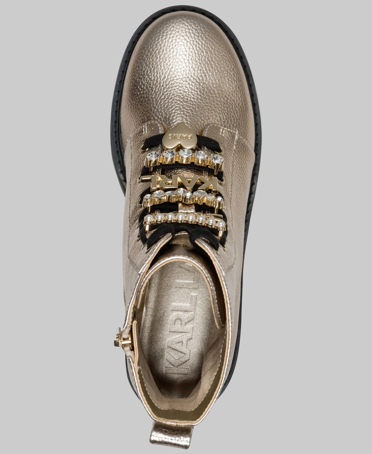MELA METALLIC COMBAT BOOT VIEW 4 MELA METALLIC COMBAT BOOT VIEW 4