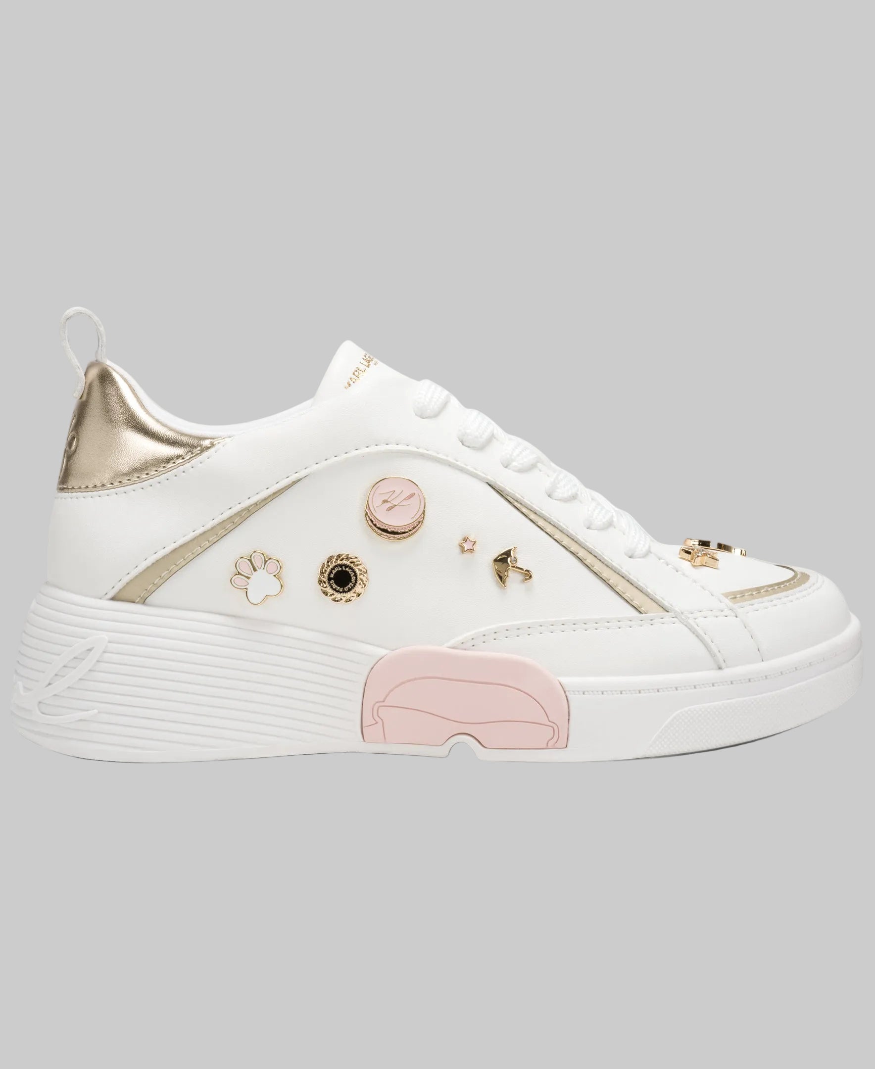 Mineola Emoji Pin Wedge Sneaker | Sneakers | Karl Lagerfeld Paris