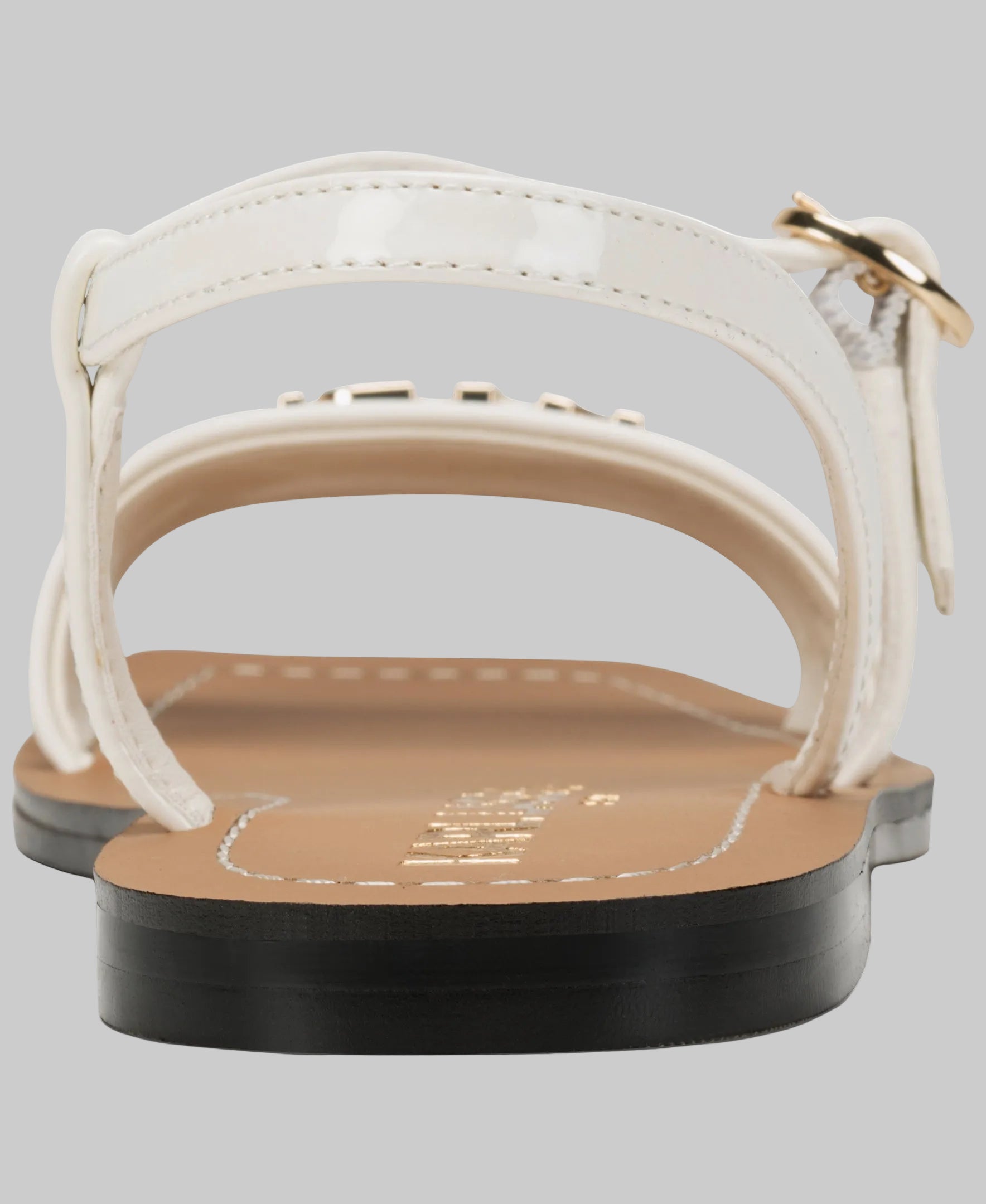 MIRAM SANDAL WITH GOLD KARL LOGO VIEW 3 | Women's Spring Collection MIRAM SANDAL WITH GOLD KARL LOGO VIEW 3 | Women's Spring Collection