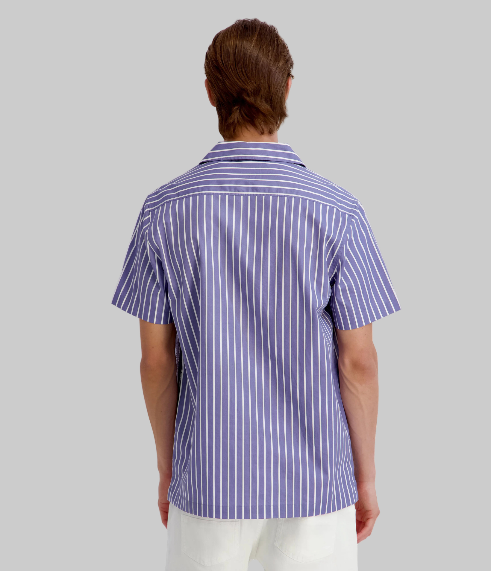 PRINTED FLORAL STRIPED CAMP SHIRT View 2 | KLP Promo Event PRINTED FLORAL STRIPED CAMP SHIRT View 2 | KLP Promo Event