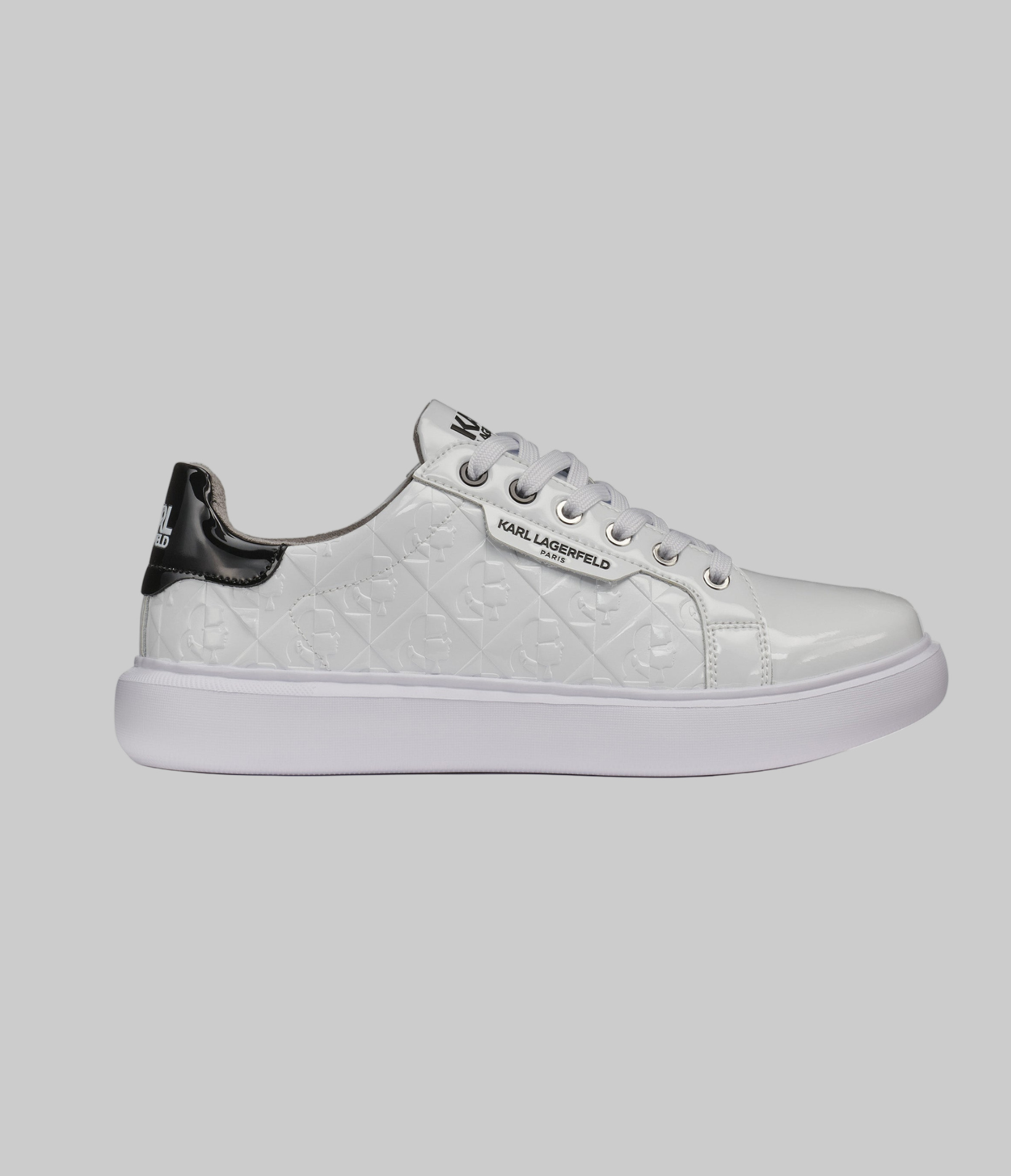PATENT SNEAKER WITH SIDE 3D KARL HEAD View 1 | Men's Holiday Collection PATENT SNEAKER WITH SIDE 3D KARL HEAD View 1 | Men's Holiday Collection