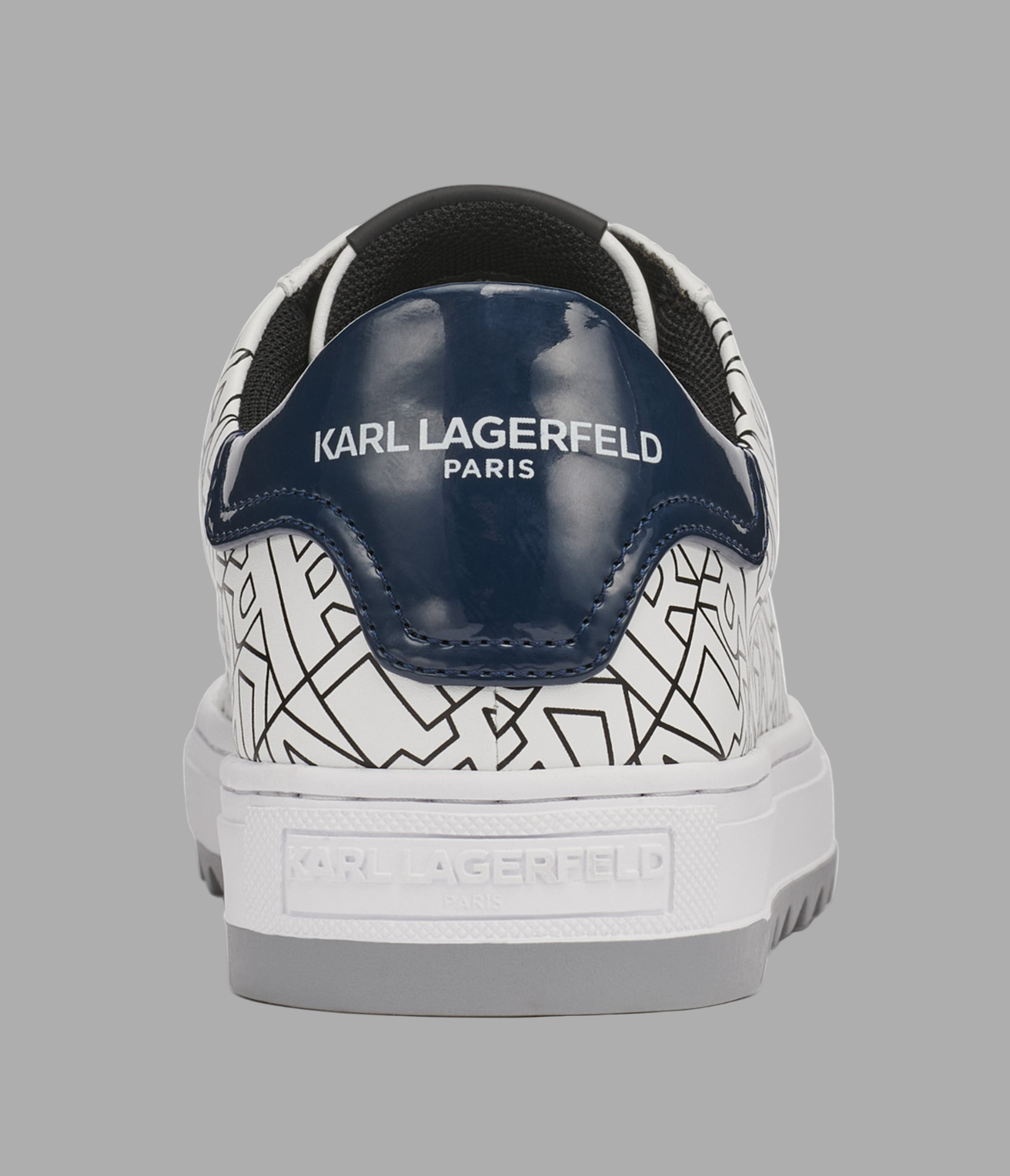 LEATHER SNEAKER WITH PATENT DETAILING AND SIDE LOGO VIEW 4 | Men's Holiday Collection LEATHER SNEAKER WITH PATENT DETAILING AND SIDE LOGO VIEW 4 | Men's Holiday Collection