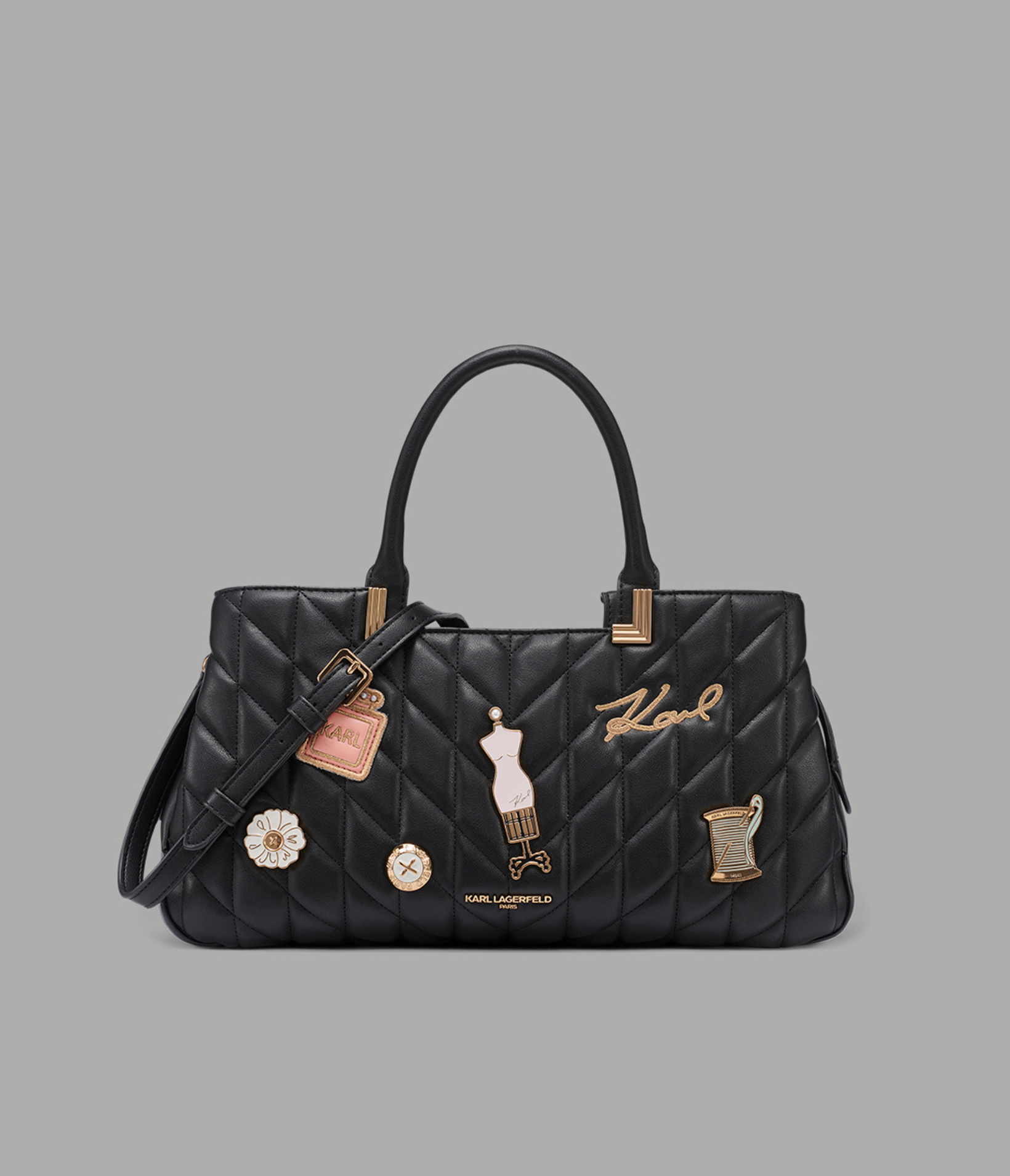 MERIBEL SATCHEL WITH OVERSIZED FASHION PINS View 1 | Women's Sale MERIBEL SATCHEL WITH OVERSIZED FASHION PINS View 1 | Women's Sale
