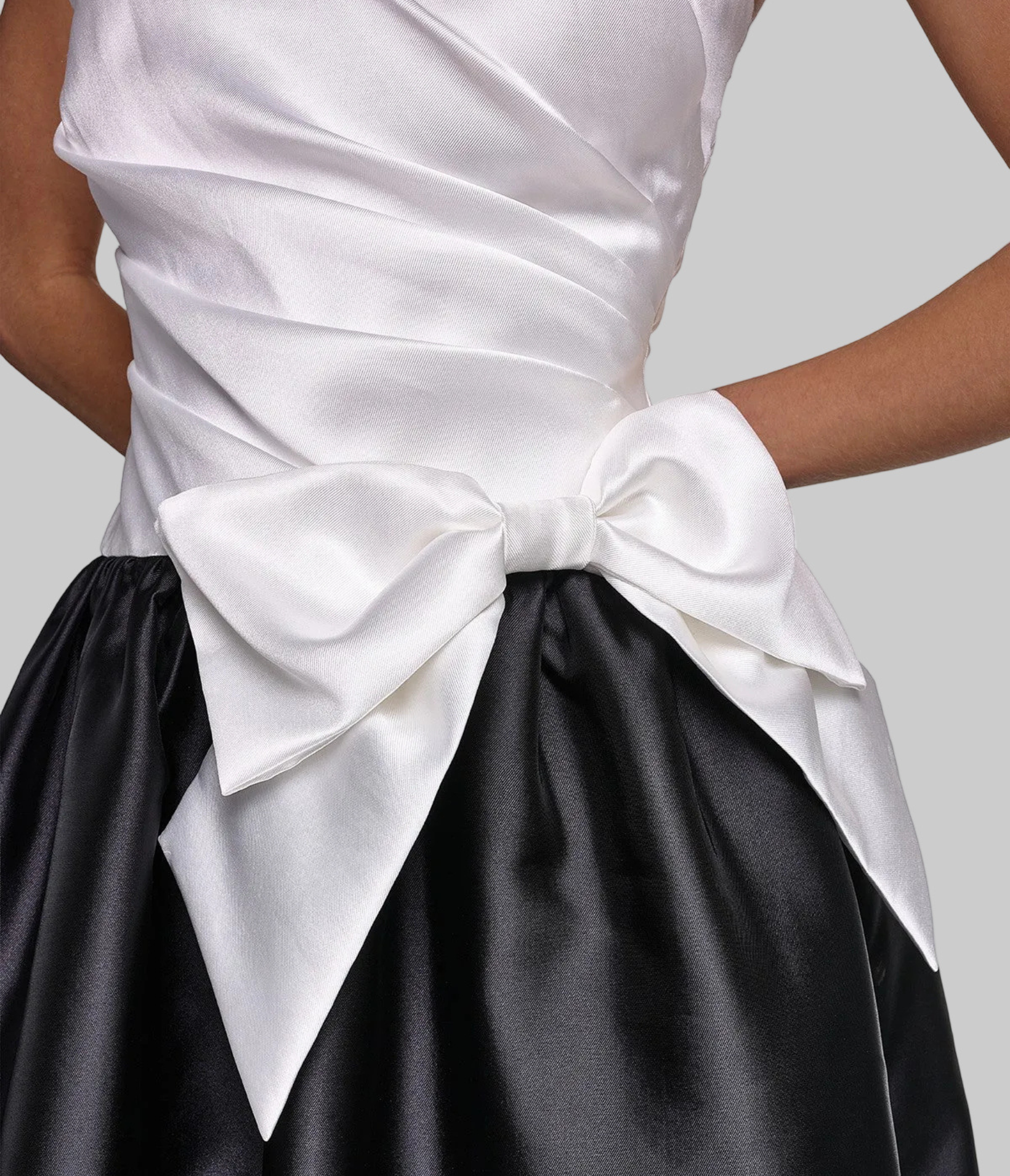 STRAPLESS DRAPED MIKADO BALL GOWN VIEW 6 | Online Exclusive STRAPLESS DRAPED MIKADO BALL GOWN VIEW 6 | Online Exclusive