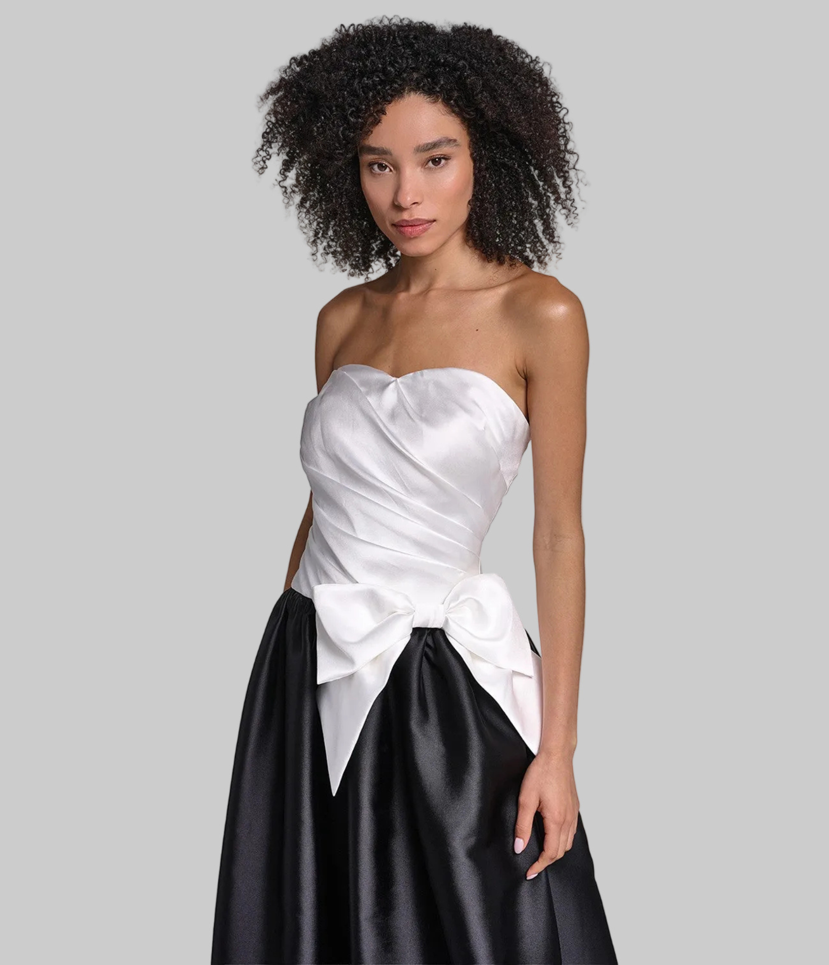 STRAPLESS DRAPED MIKADO BALL GOWN VIEW 5 | Online Exclusive STRAPLESS DRAPED MIKADO BALL GOWN VIEW 5 | Online Exclusive
