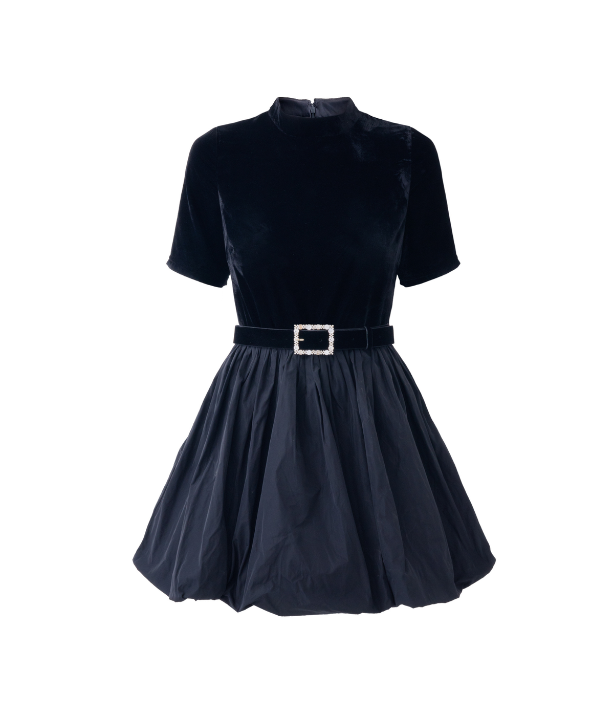 Velvet Belted Mini Dress | Dresses & Jumpsuits