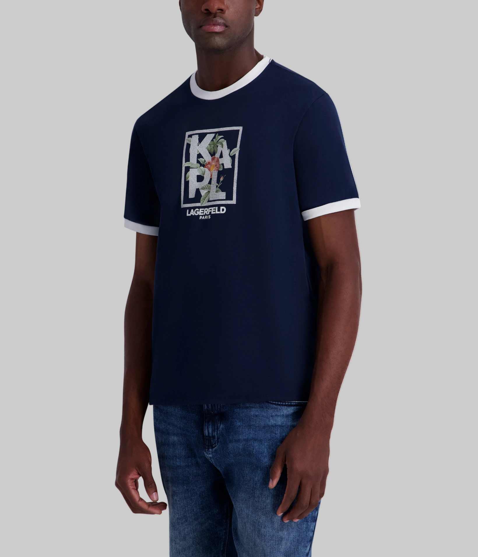 FLORAL KARL LOGO TEE VIEW 3 | New Men's Arrivals FLORAL KARL LOGO TEE VIEW 3 | New Men's Arrivals