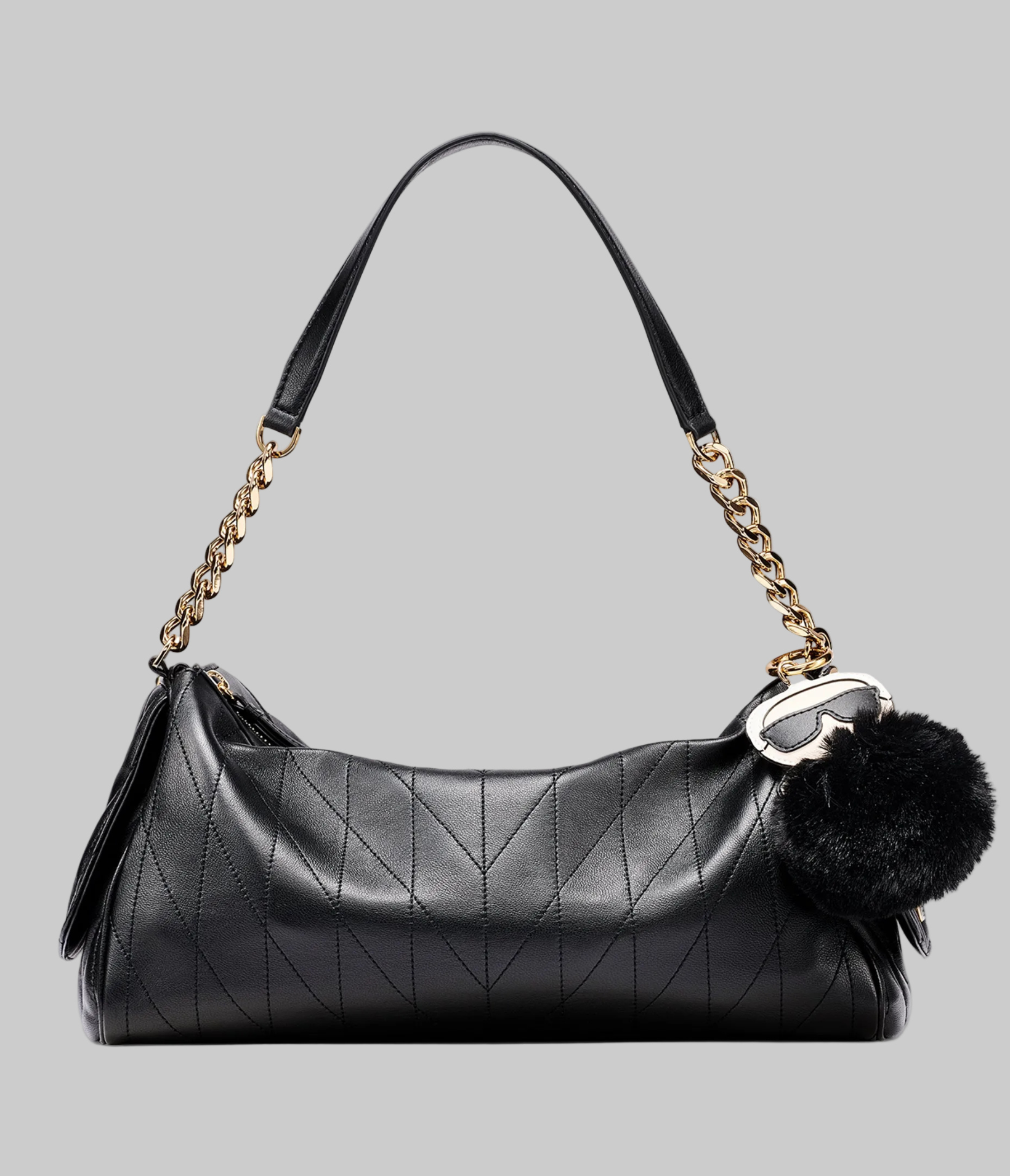 LAFAYETTE SATCHEL WITH KARL PUFF CHARM View 1 LAFAYETTE SATCHEL WITH KARL PUFF CHARM View 1