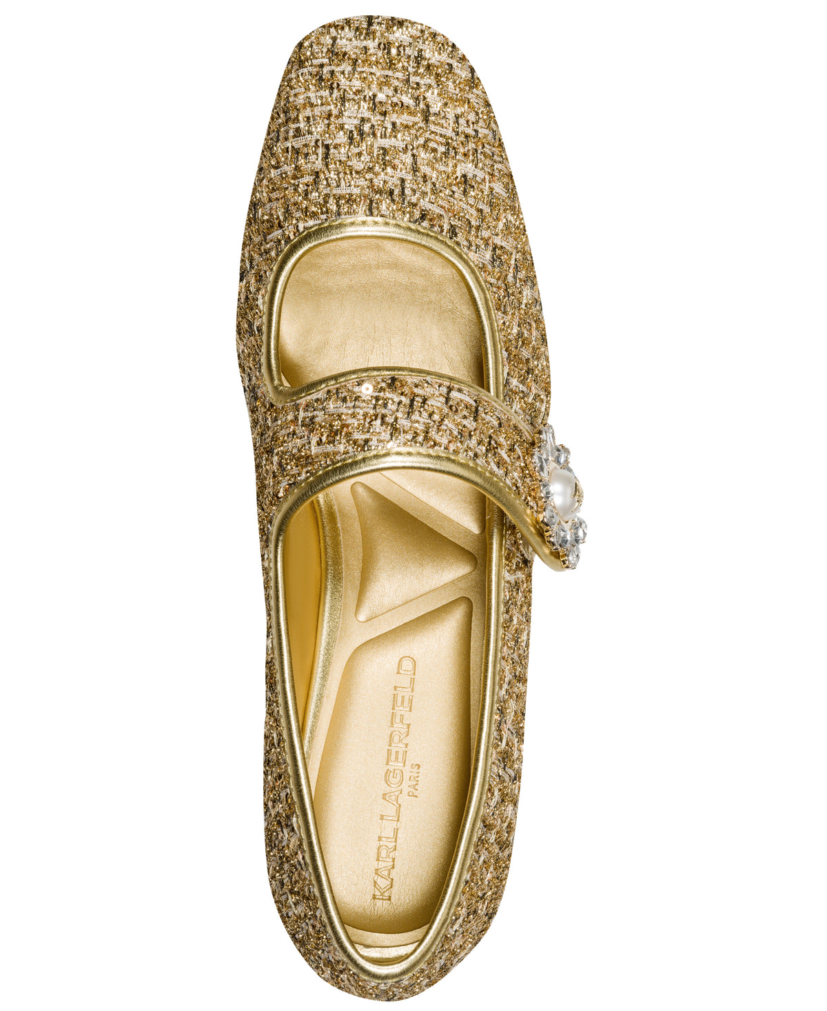 SABELLE METALLIC TWEED BALLET FLAT VIEW 4 SABELLE METALLIC TWEED BALLET FLAT VIEW 4