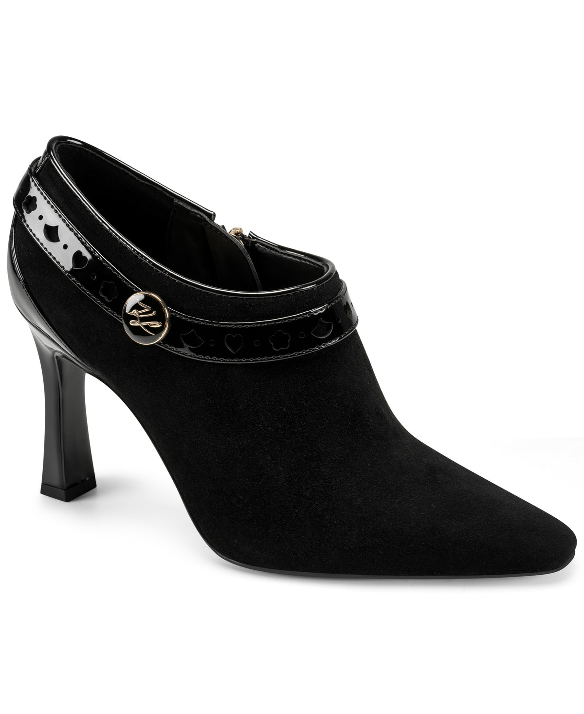 SHAINA LOGO STILETTO BOOTIE VIEW 2 SHAINA LOGO STILETTO BOOTIE VIEW 2