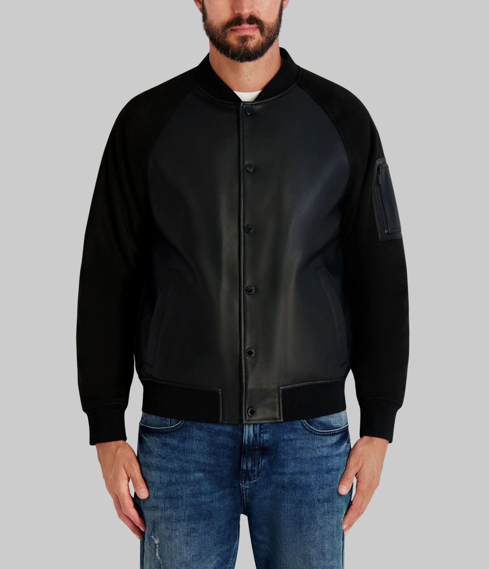 RAGLAN BOMBER WITH SNAP BUTTONS View 1 | Products RAGLAN BOMBER WITH SNAP BUTTONS View 1 | Products